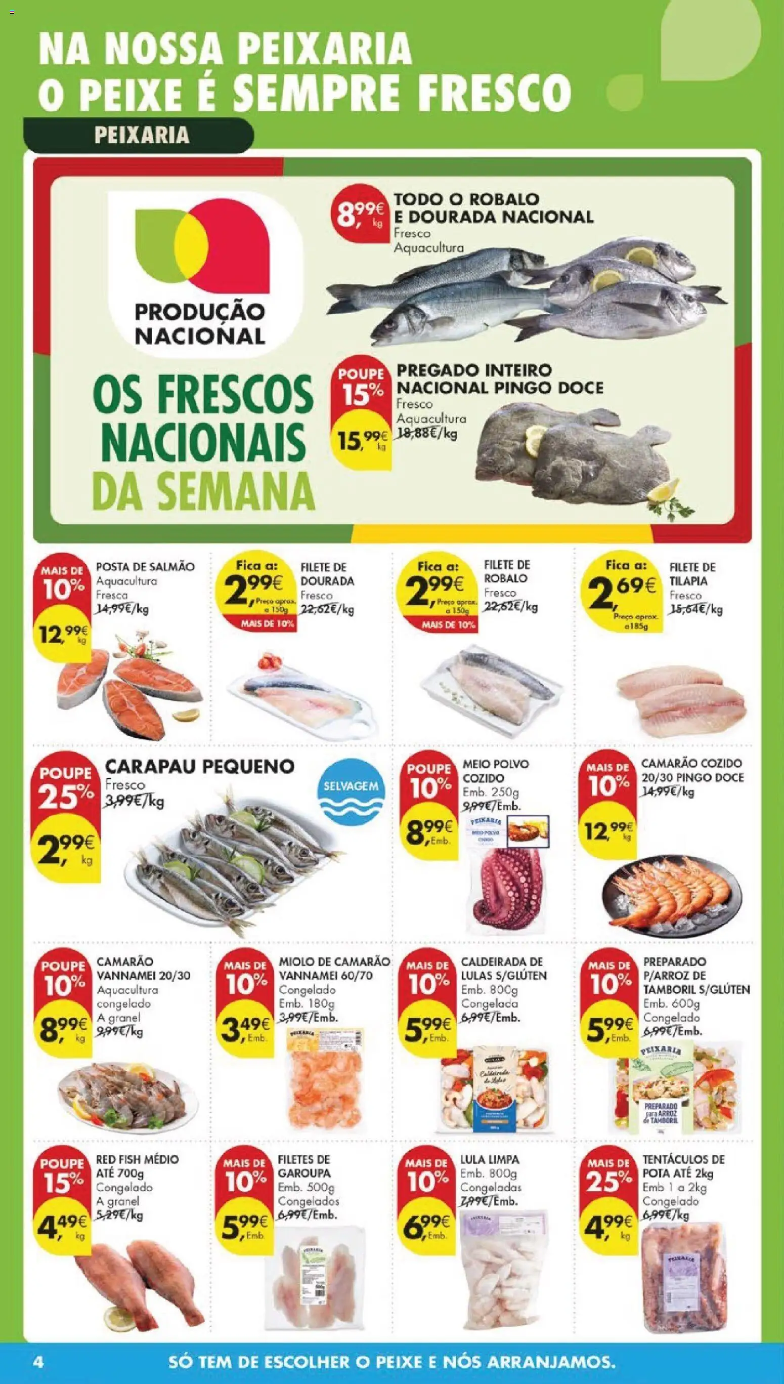 Pingo Doce folheto │ válido de 03.03.2026 | Página: 6 | Produtos: Salmão, Tamboril, Arroz, Peixe