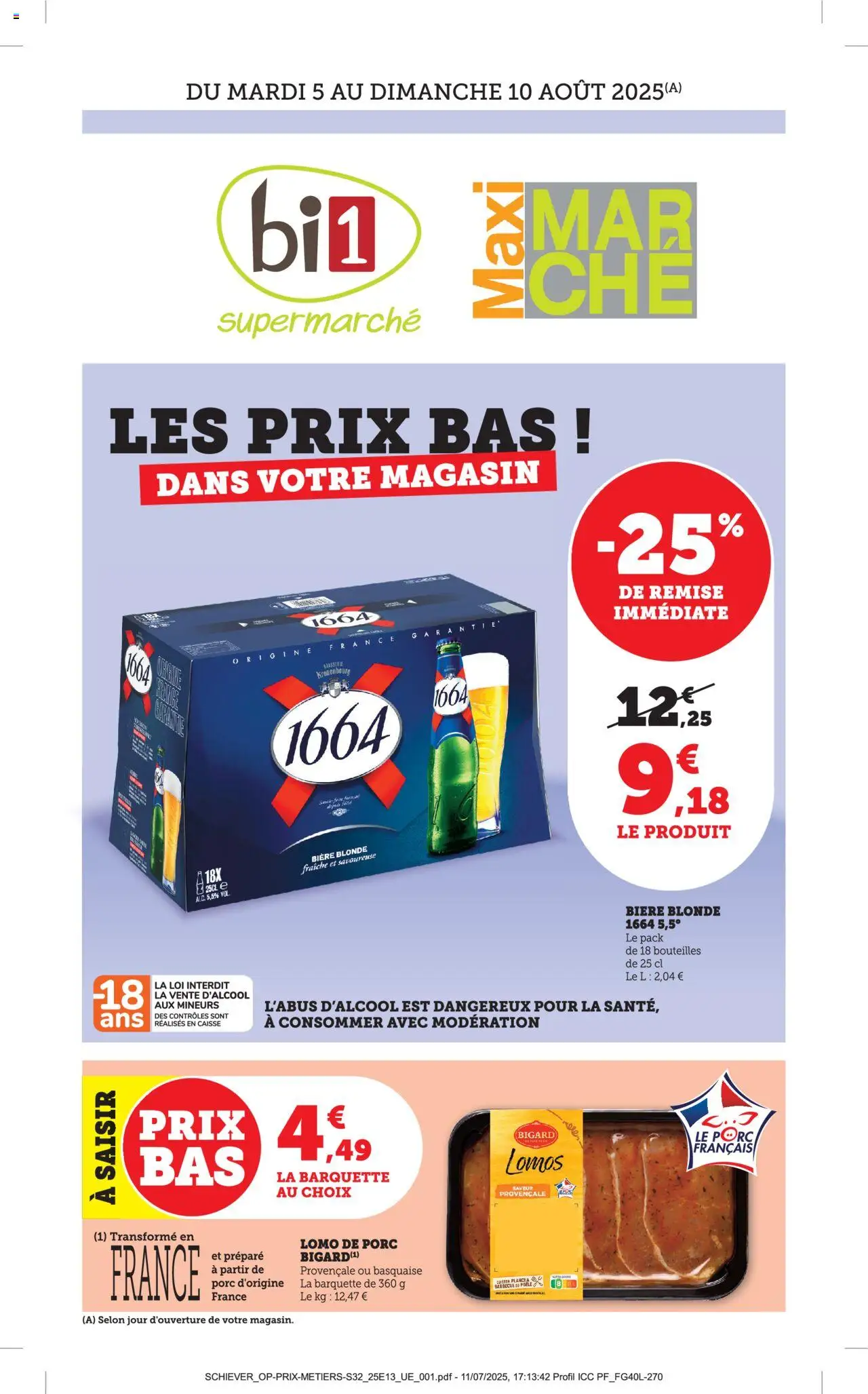  | Page: 1 | Produits: Barbecue, Bière blonde, Bière, Porc
