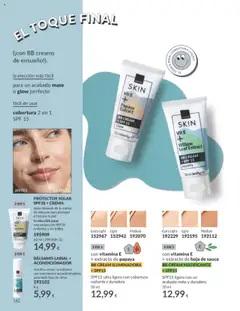 Vista previa BB CREAM ILUMINADORA + SPF15, con vitamina E + extracto de papaya SPF15 ultra ligero con cobertura radiante y duradera válido desde el 01.10.2025 | Página: 142