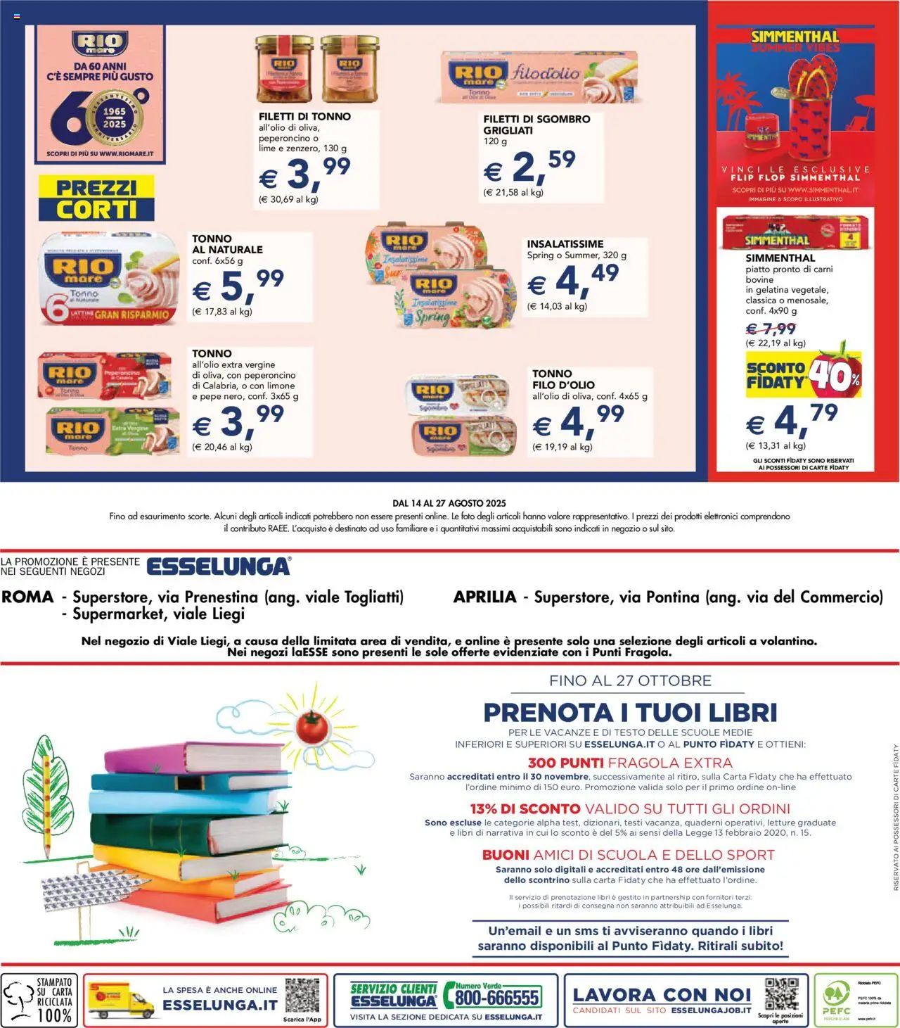 Volantino Esselunga S del 14.08.2025 | Pagina: 24 | Prodotti: Pepe, Limone, Peperoncino, Piatto