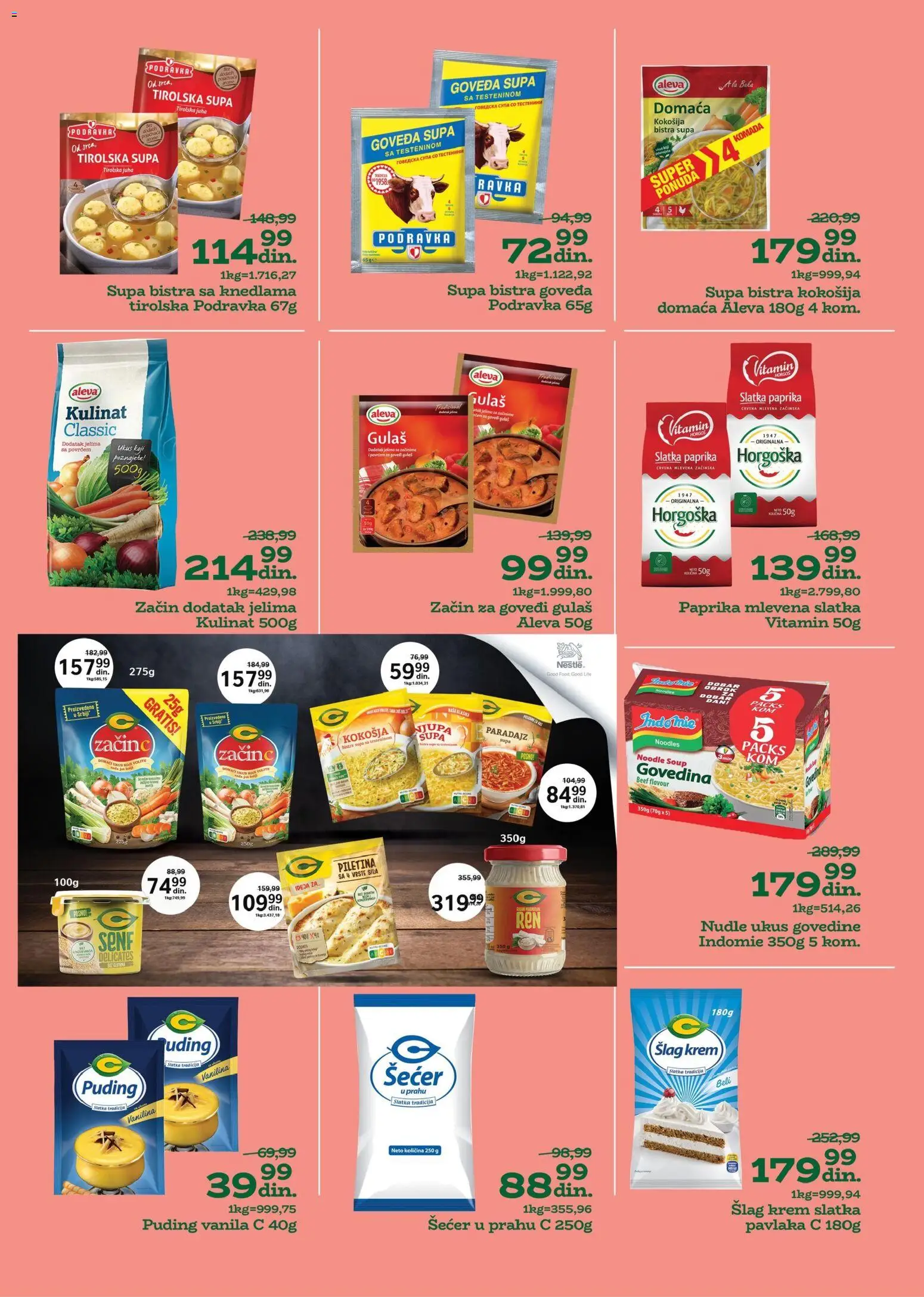 Univerexport katalog - važi od 24.11.2025 | Strana: 12 | Proizvode: Puding, Šećer, Paprika, Šećer u prahu