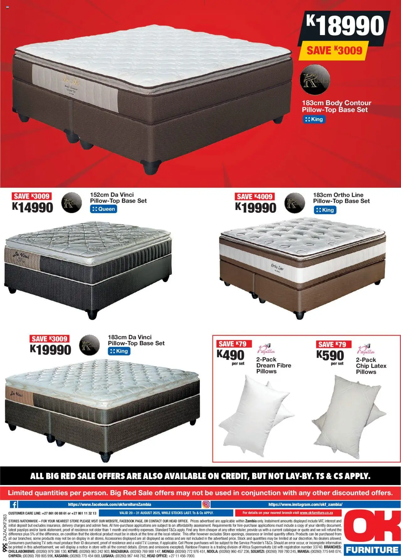 OK Furniture - Zambia Specials │ valid from 20.08.2025 | Page: 12 | Products: Phone, Stock