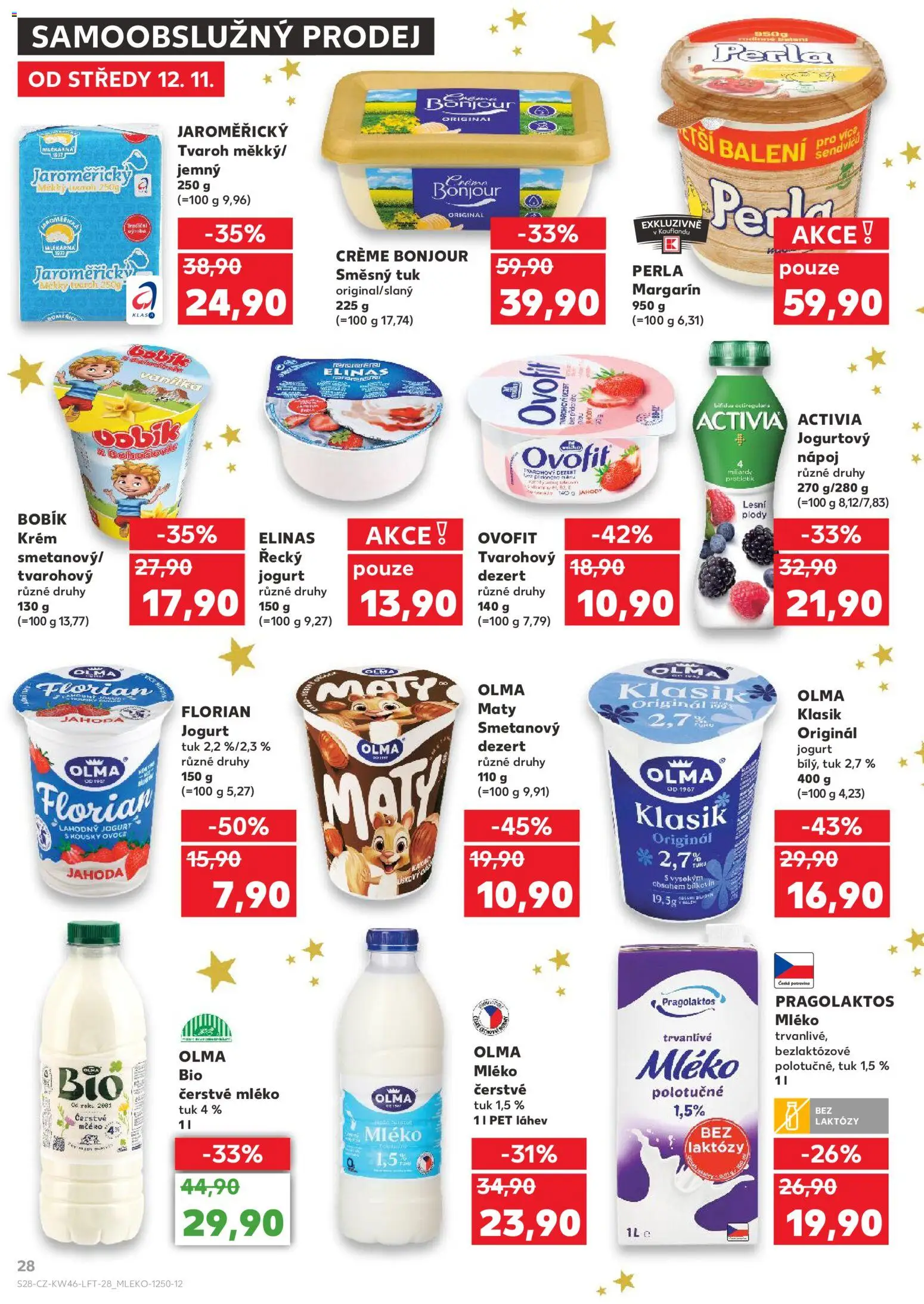 Kaufland leták - Chomutov od 12.11.2025 | Strana: 28 | Produkty: Ovoce, Jogurt, Krém, Tvaroh