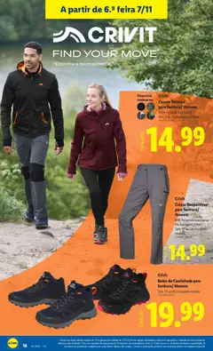 Pré-visualização Crivit Casaco Térmico para Senhora/Homem, 100% Poliéster (reciclado) Tam. S ao XL consoante modelo válido de 03.11.2025 | Página: 18 | Produtos: Botas, Casaco, Calças