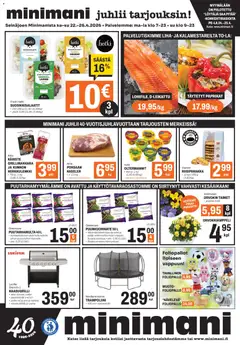 Minimani-mainoslehti voimassa 22.04.2026 alkaen