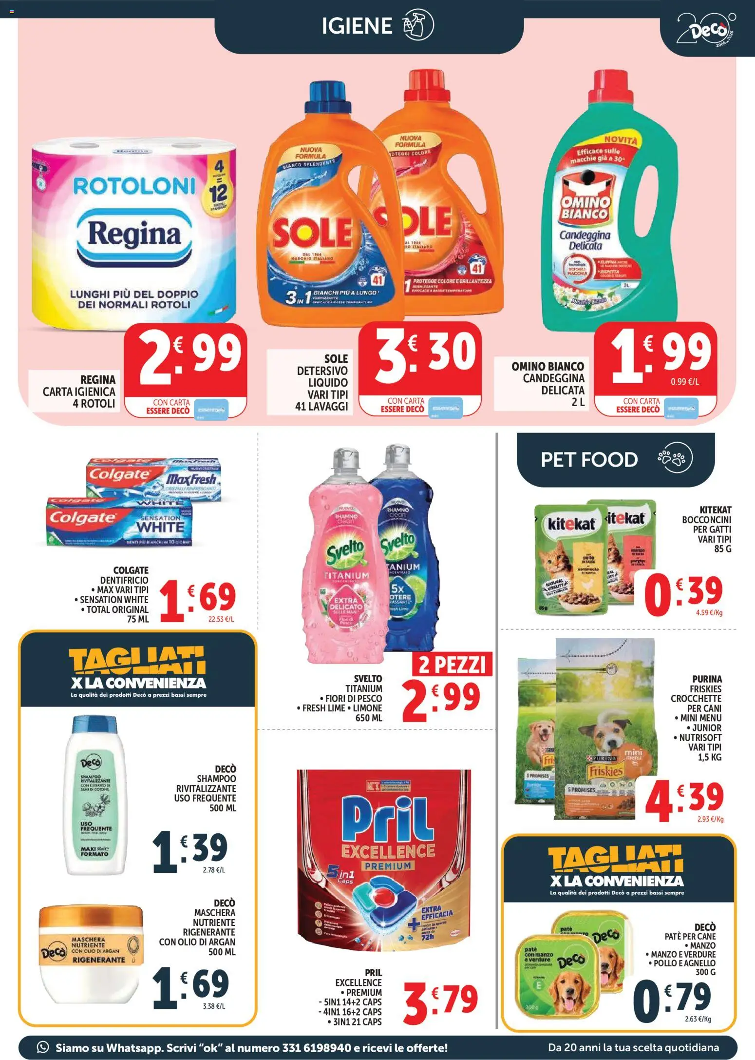 Volantino Decò del 17.03.2026 | Pagina: 15 | Prodotti: Maschera, Carta igienica, Dentifricio, Candeggina