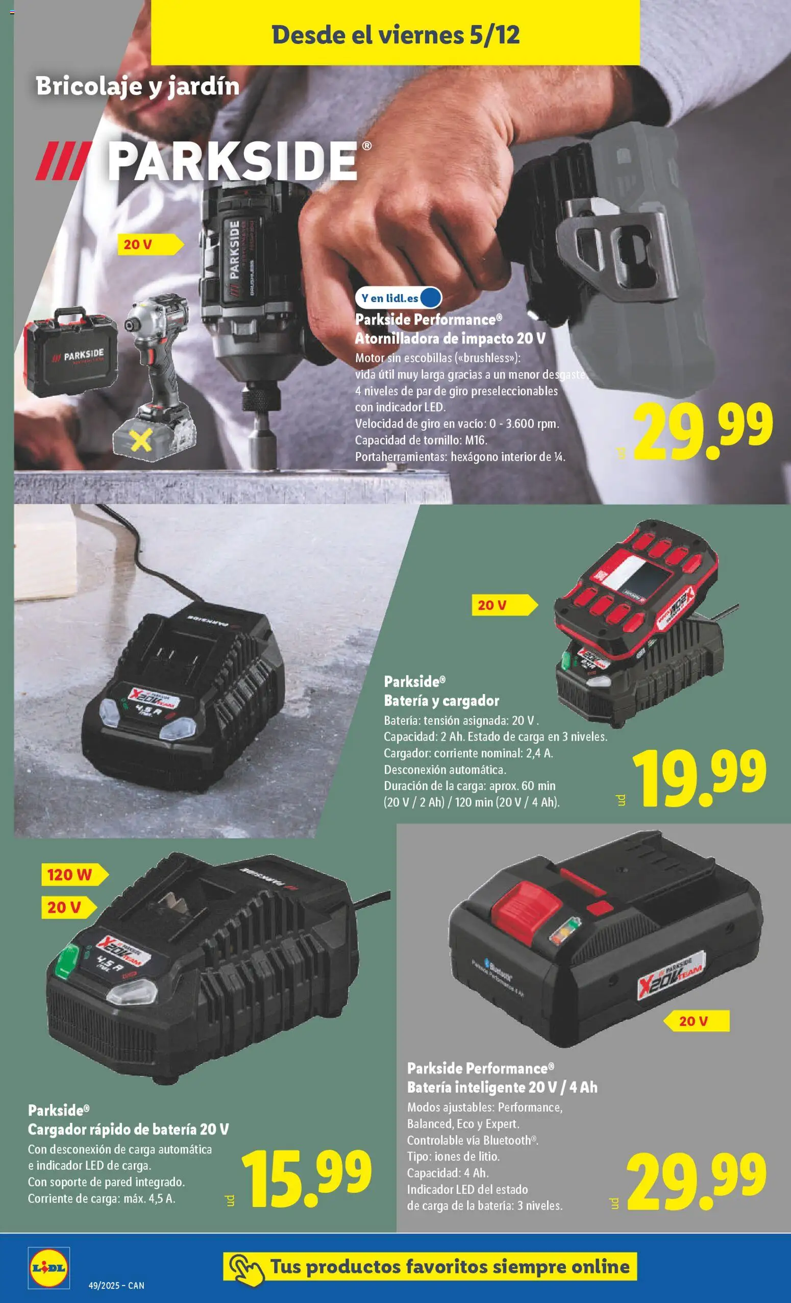 Lidl - Canarias │ válido desde el 01.12.2025 | Página: 36 | Productos: Batería