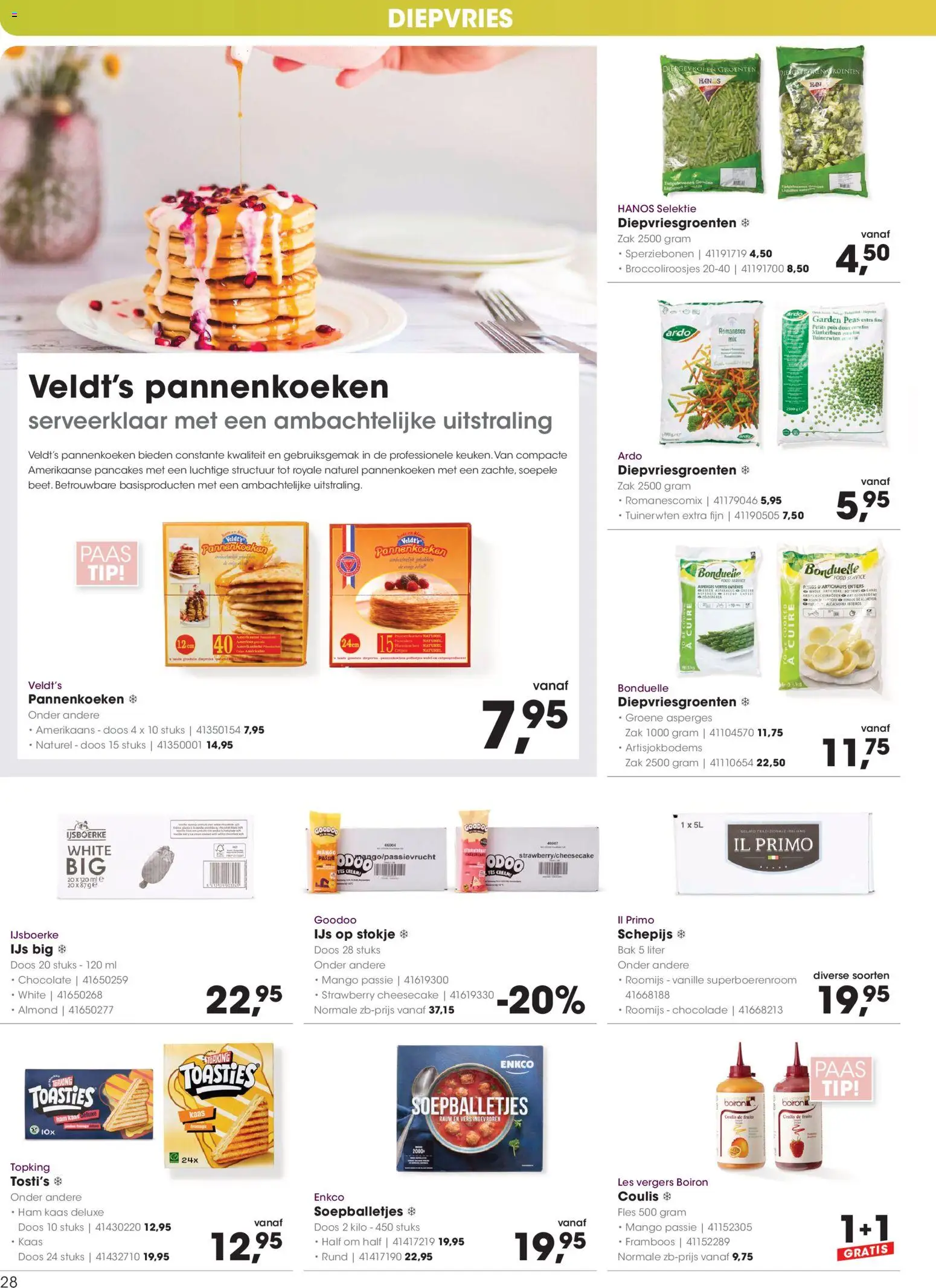 {H1} | Pagina: 28 | Producten: Ham, Fles, Gelato, Mango