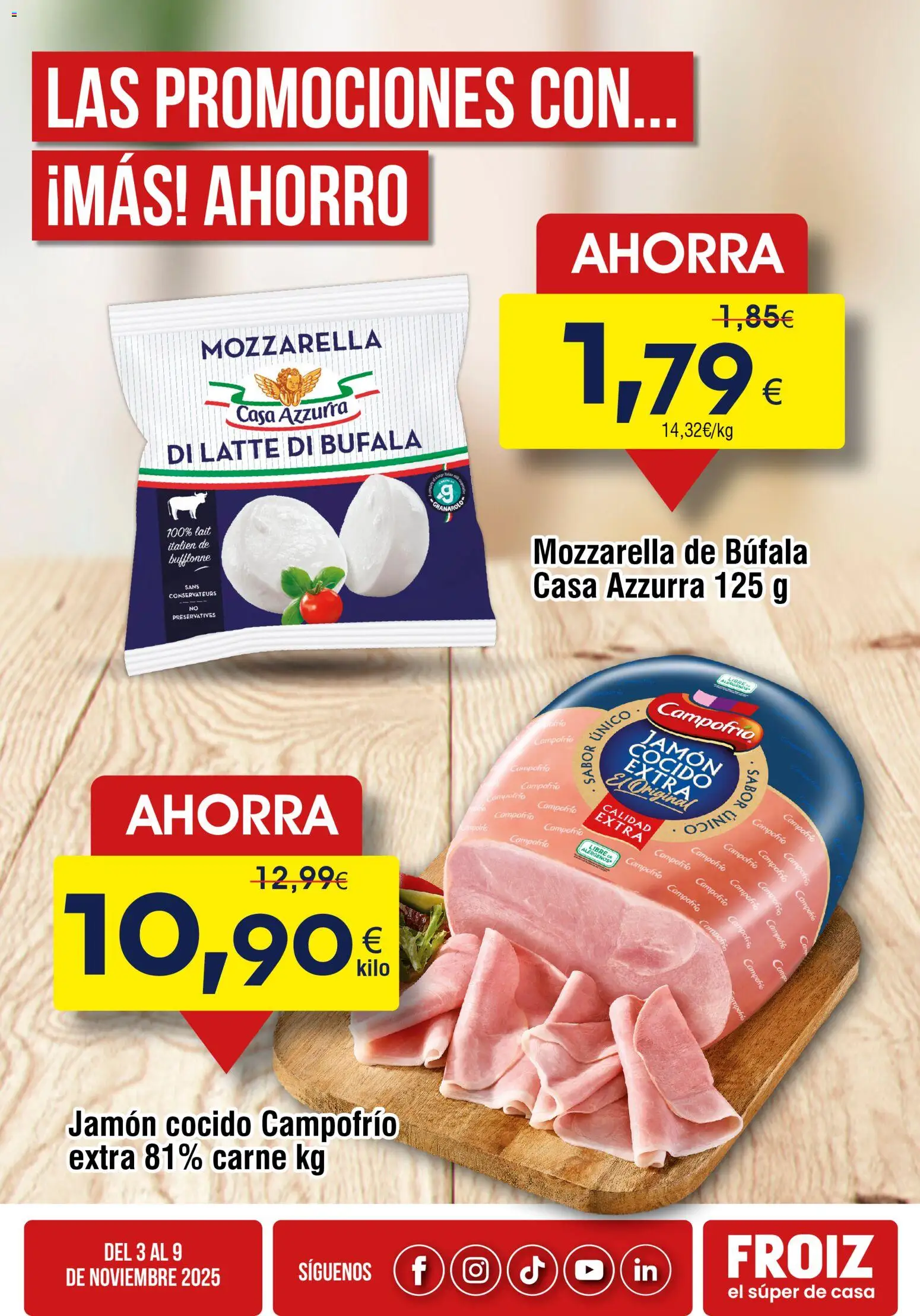 Froiz Oferta semanal │ válido desde el 03.11.2025 | Página: 4 | Productos: Jamón, Jamón cocido