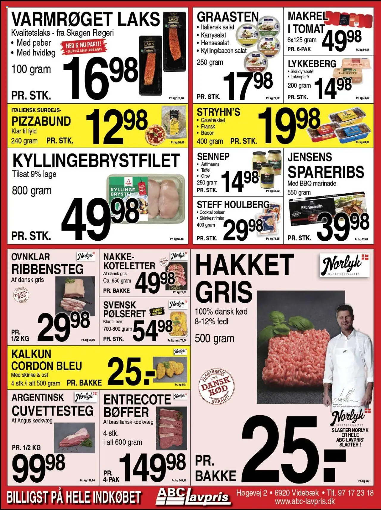 Abc Lavpris tilbudsavis – gyldig fra 08.10.2025 | Side: 4 | Produkter: Ost, Hvidløg, Sennep, Karrysalat