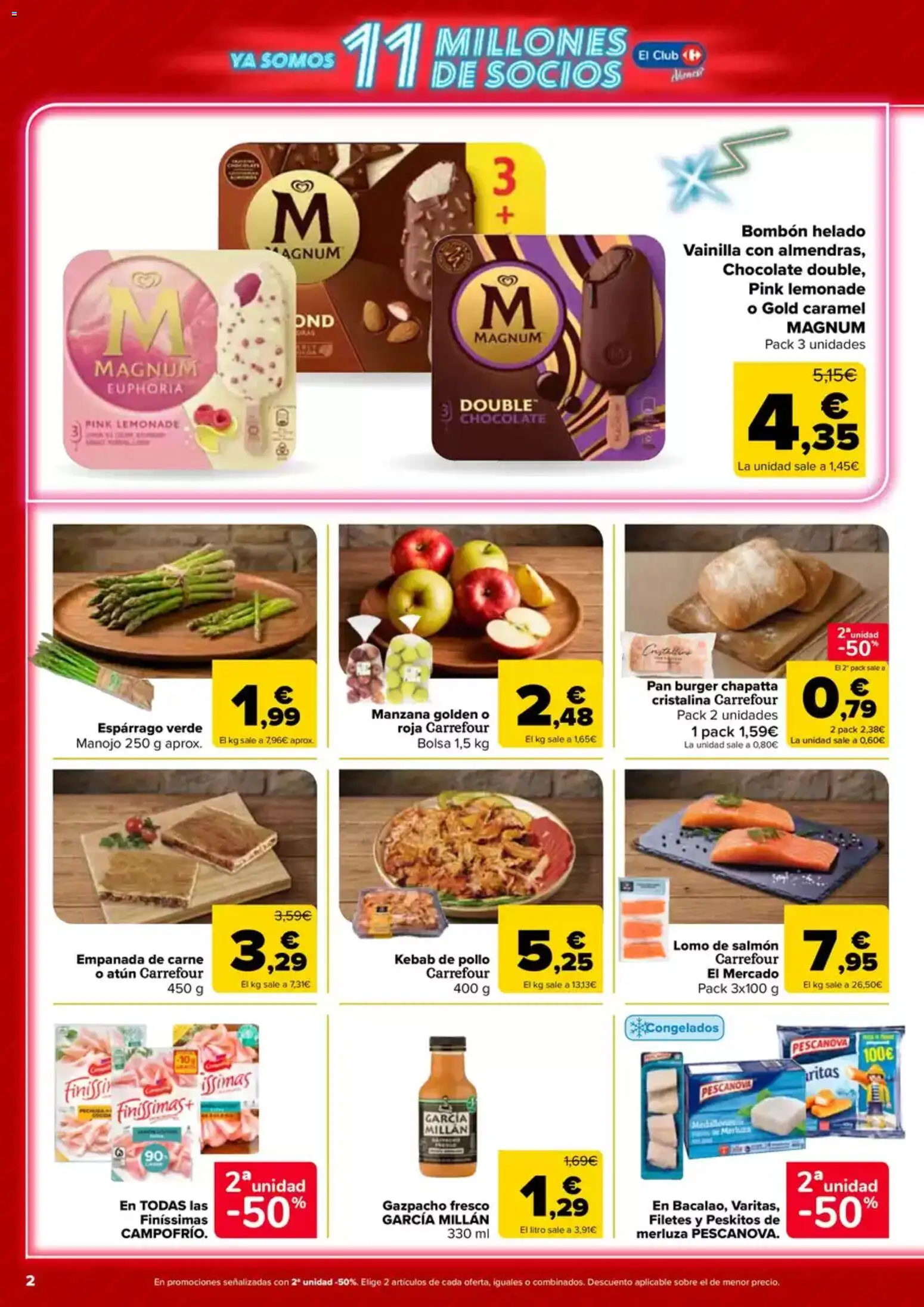 Carrefour Express folleto │ válido desde el 23.04.2026 | Página: 2 | Productos: Pan, Chocolate, Manzana, Gazpacho