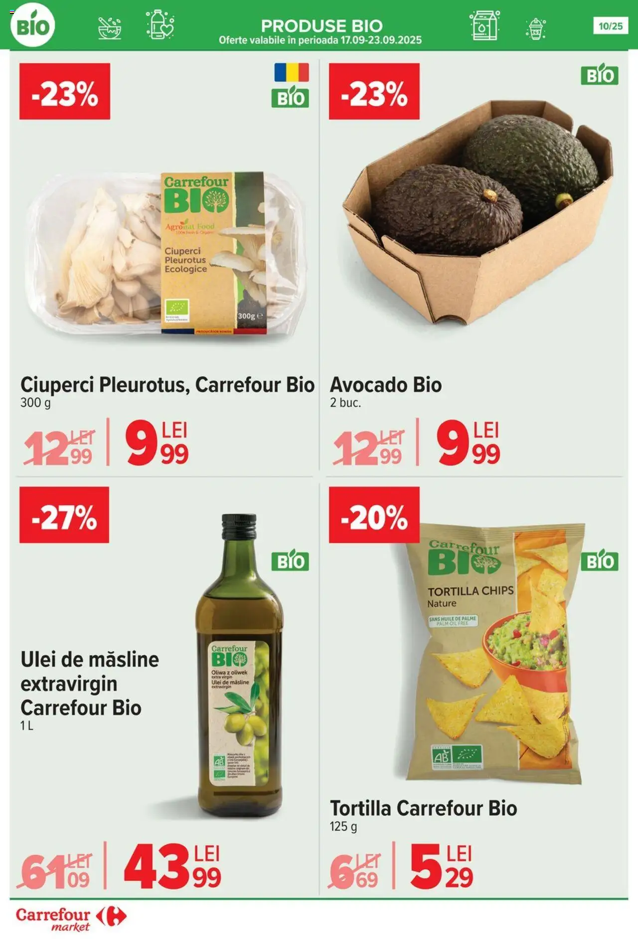 Noul catalog Carrefour – valabil de la 17.09.2025 | Pagină: 10 | Produse: Şerit ödül, Măsline, Ulei, Avocado