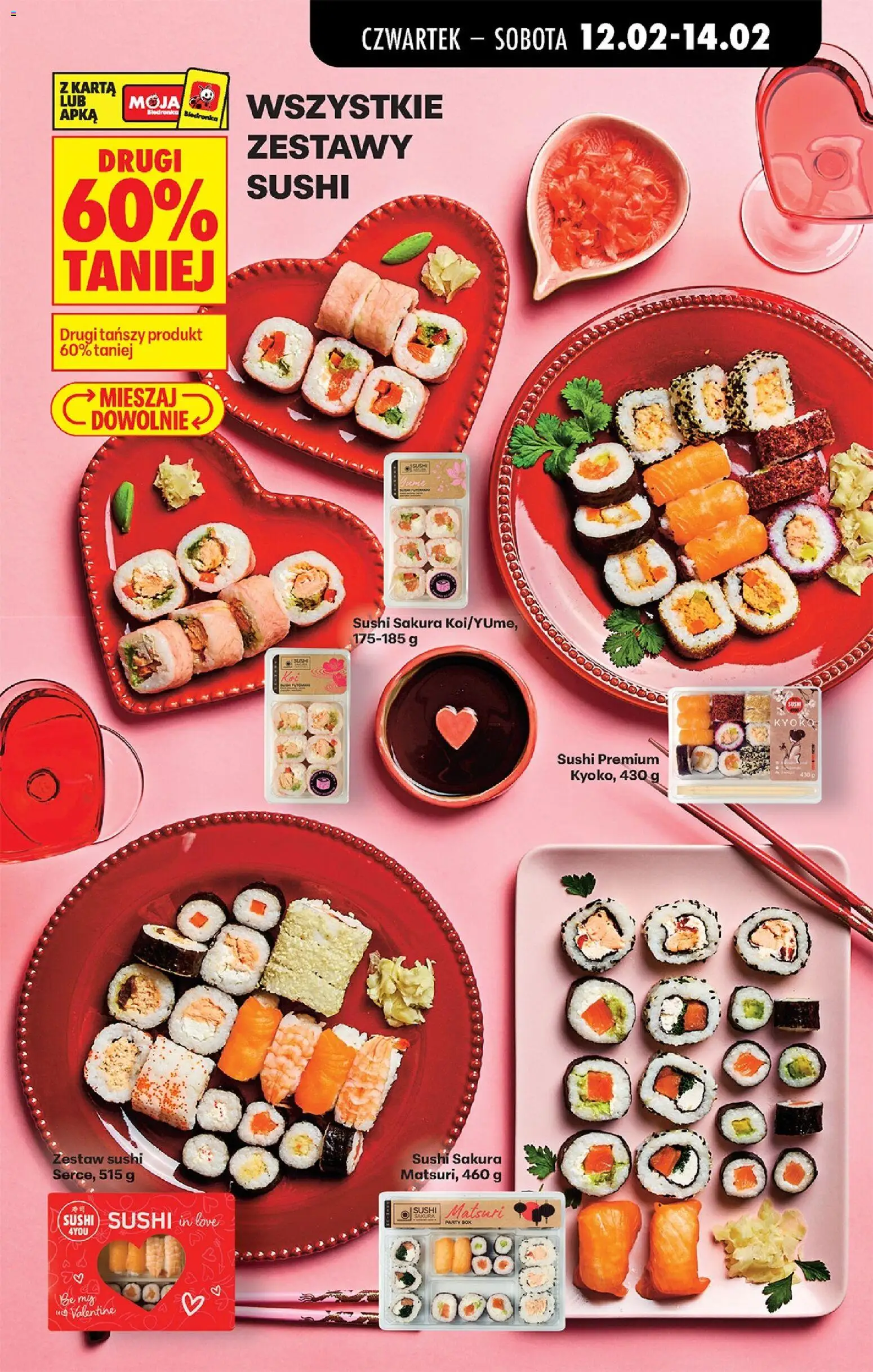 Biedronka gazetka - Oferta w tym tygodniu od 12.02.2026 | Strona: 21 | Produkty: Karta, Sushi, Zestaw sushi