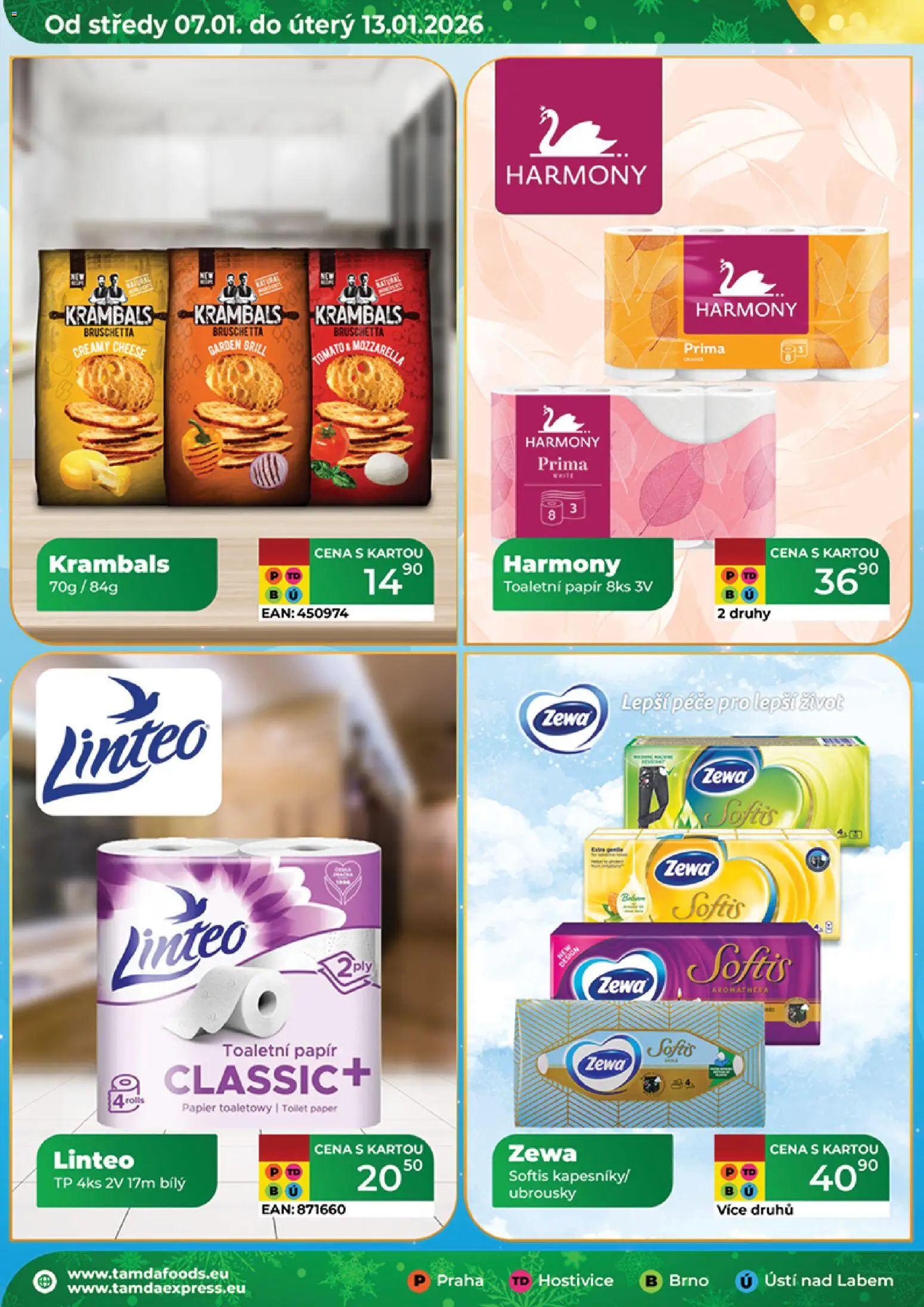 Tamda Foods leták od 07.01.2026 | Strana: 18 | Produkty: Toaletní papír, Ubrousky, Zewa, Mozzarella