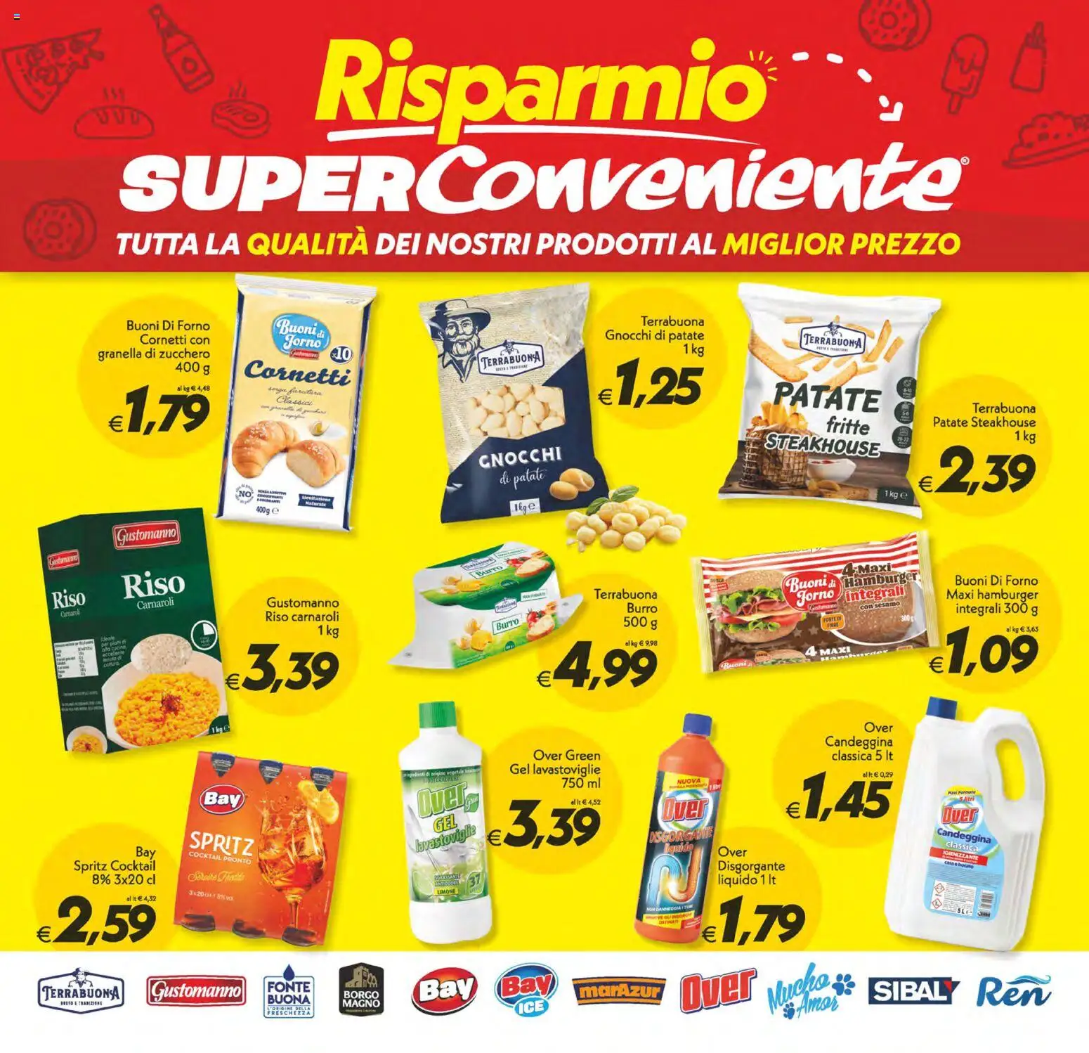 Volantino SuperConveniente del 05.12.2025 | Pagina: 26 | Prodotti: Candeggina, Patate, Zucchero, Lavastoviglie