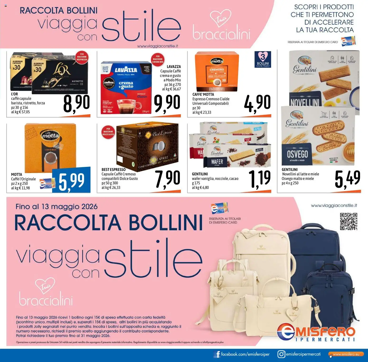 Volantino Emisfero del 12.03.2026 | Pagina: 13 | Prodotti: Crema, Latte, Cacao, Lavazza