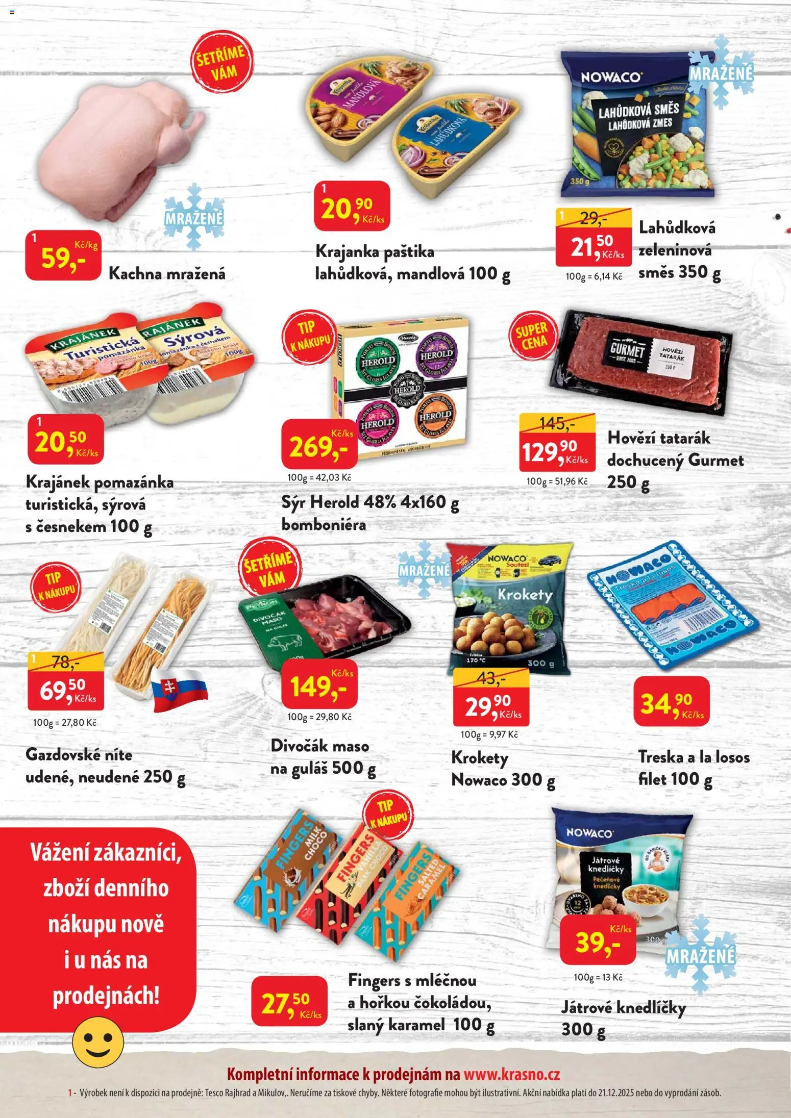 MP Krásno leták od 08.12.2025 | Strana: 2 | Produkty: Losos, Pomazánka, Filet, Hovězí tatarák