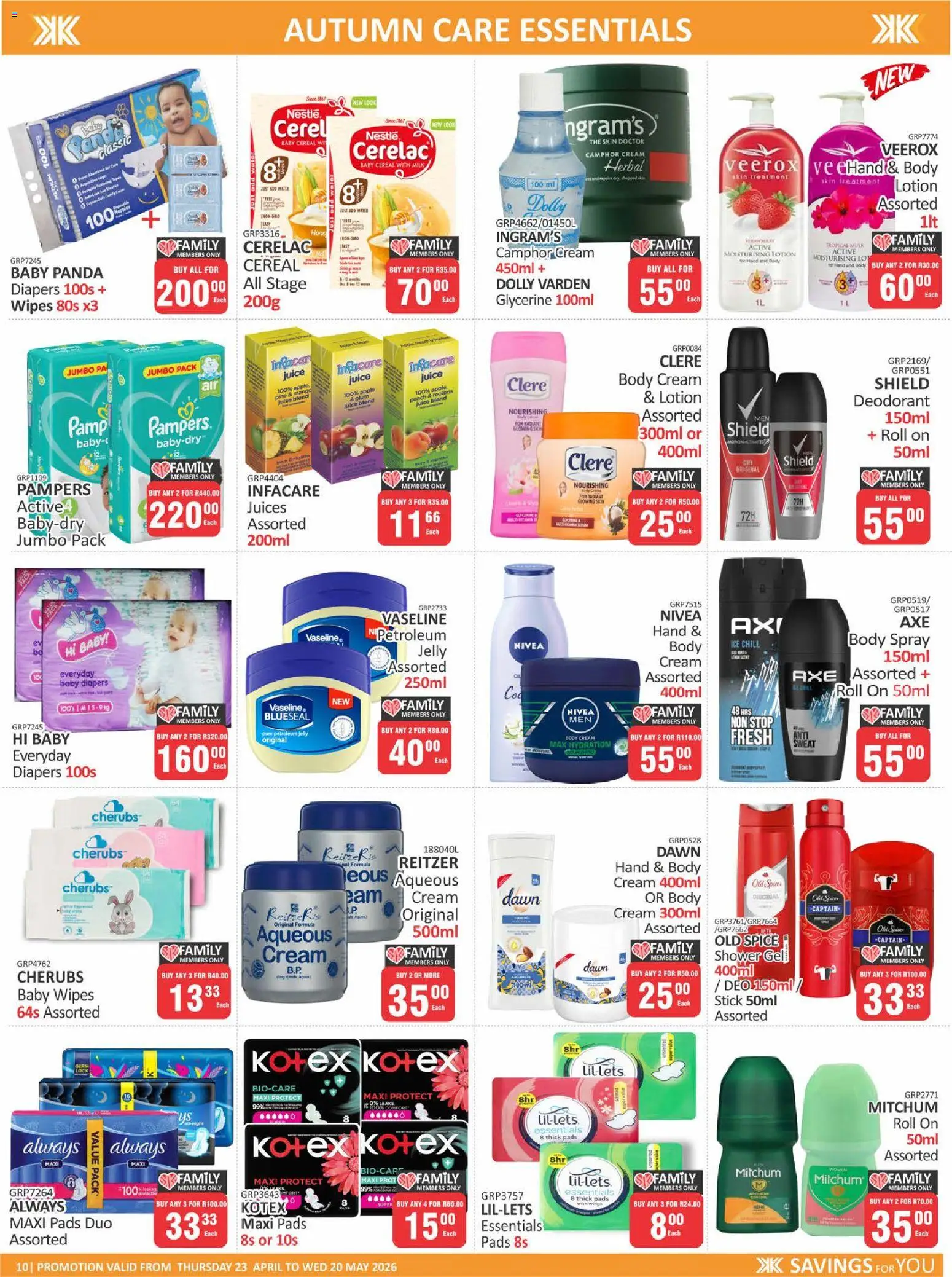 New KIT KAT Cash & Carry catalogue – valid from 23.04.2026 | Page: 10 | Products: Lock, Juice, Deodorant, Water