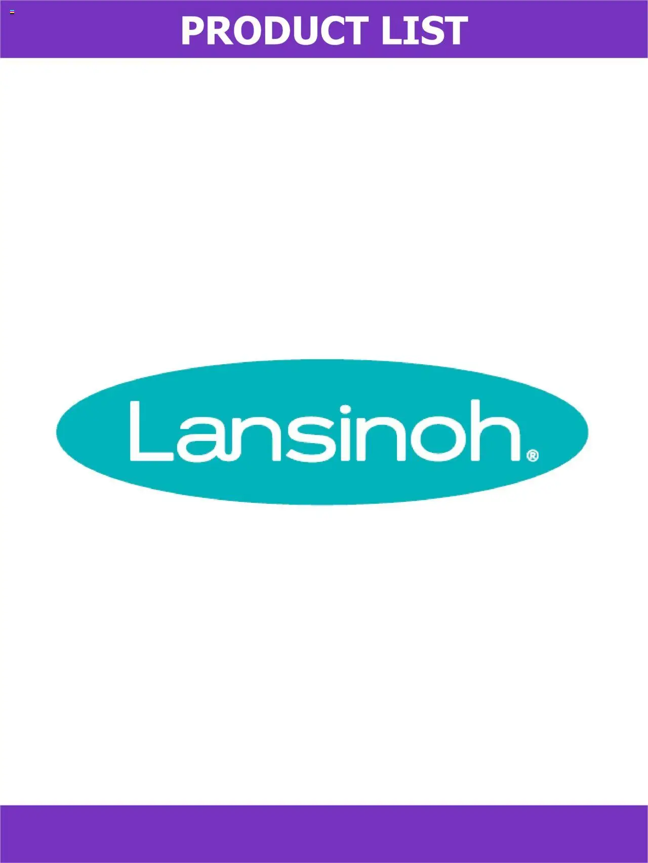 ZORPAS MIKY Baby Centre Κατάλογος Lansinoh – σε ισχύ από 27.06.2025 | Σελίδα: 1