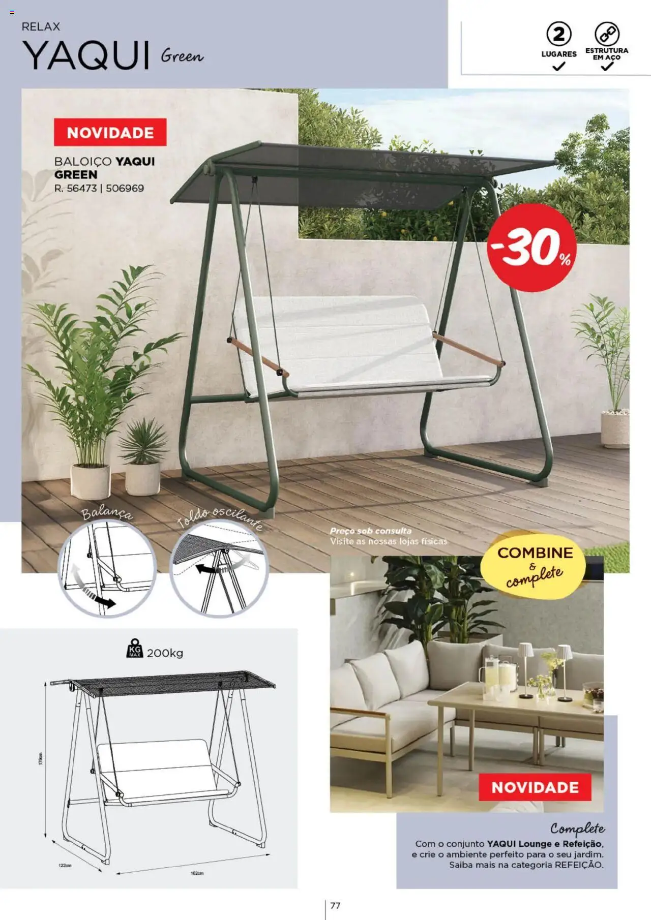 Espaço Casa - Catálogo  Ec Ar Livre  2025 │ válido de 04.03.2025 | Página: 77 | Produtos: Baloiço