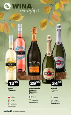 Pogląd oferty "Netto gazetka - Wina" - ważna od 10.11.2025 | Strona: 14 | Produkty: Mango, Martini, Fresco, Prosecco