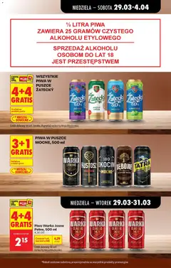 Pogląd oferty "Piwo Warka Jasne Pełne, 500 ml, Piwo Warka Jasne Pełne, 500 ml" - ważna od 29.03.2026 | Strona: 69