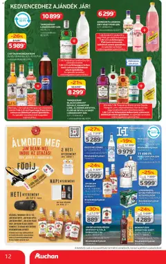 Auchan akciós ujság - amely érvényes a következő dátumtól: 17.07.2025 | Oldal: 12 | Termékek: Lime, Bourbon, Captain morgan, Gin