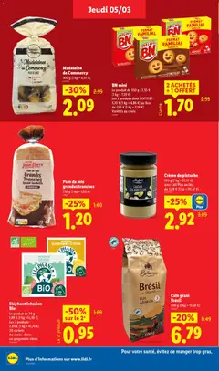 LIDL - Prévisualisation de Café grain Brésil, 500 g (1 kg = 13,58 €) valide à partir de 05.03.2026 | Page: 14