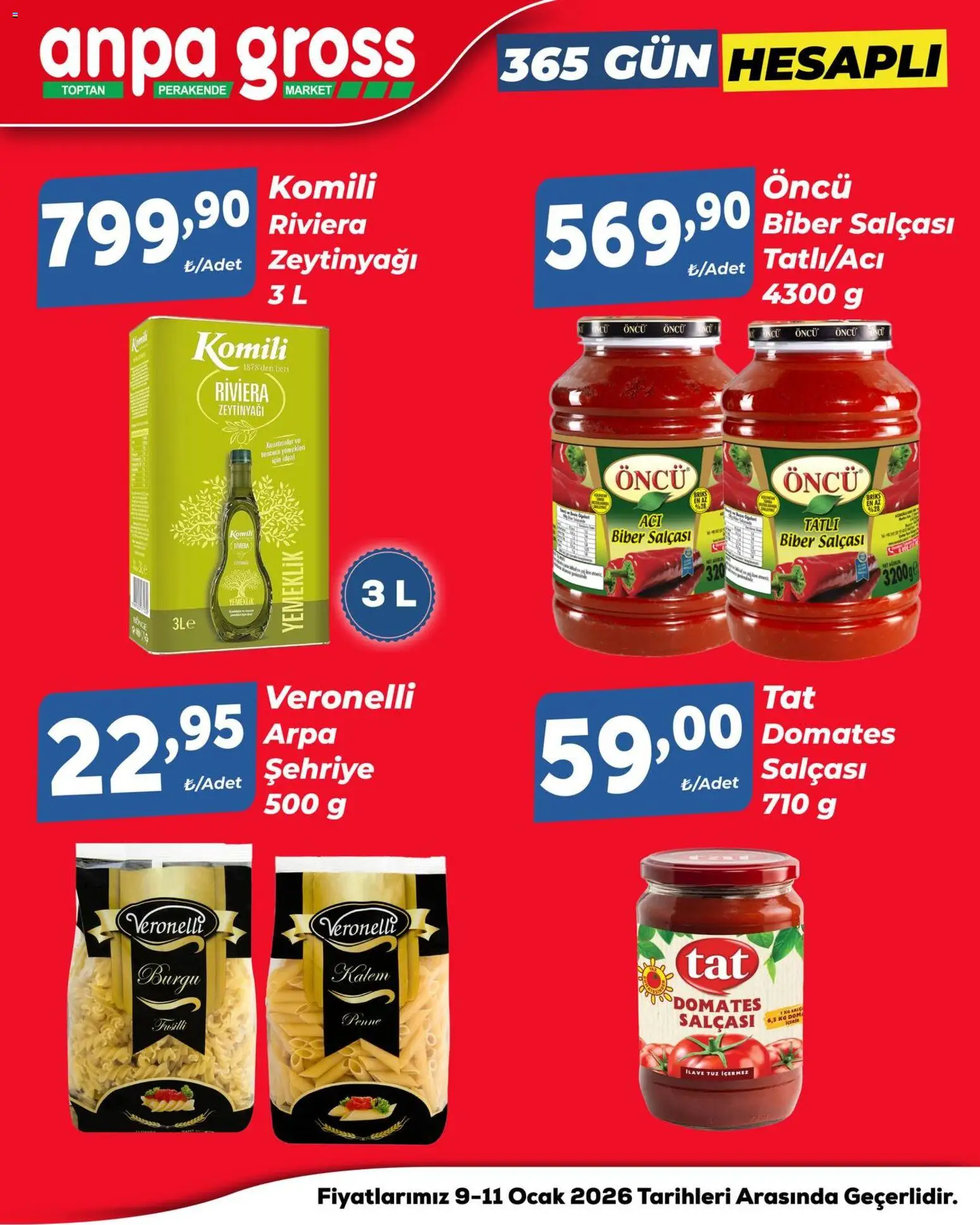 Anpa Gross Hafta Sonu Fırsatları - 09.01.2026 tarihinden itibaren geçerlidir | Sayfa: 2 | Ürünler: Domates, Tuz, Biber, Ocak