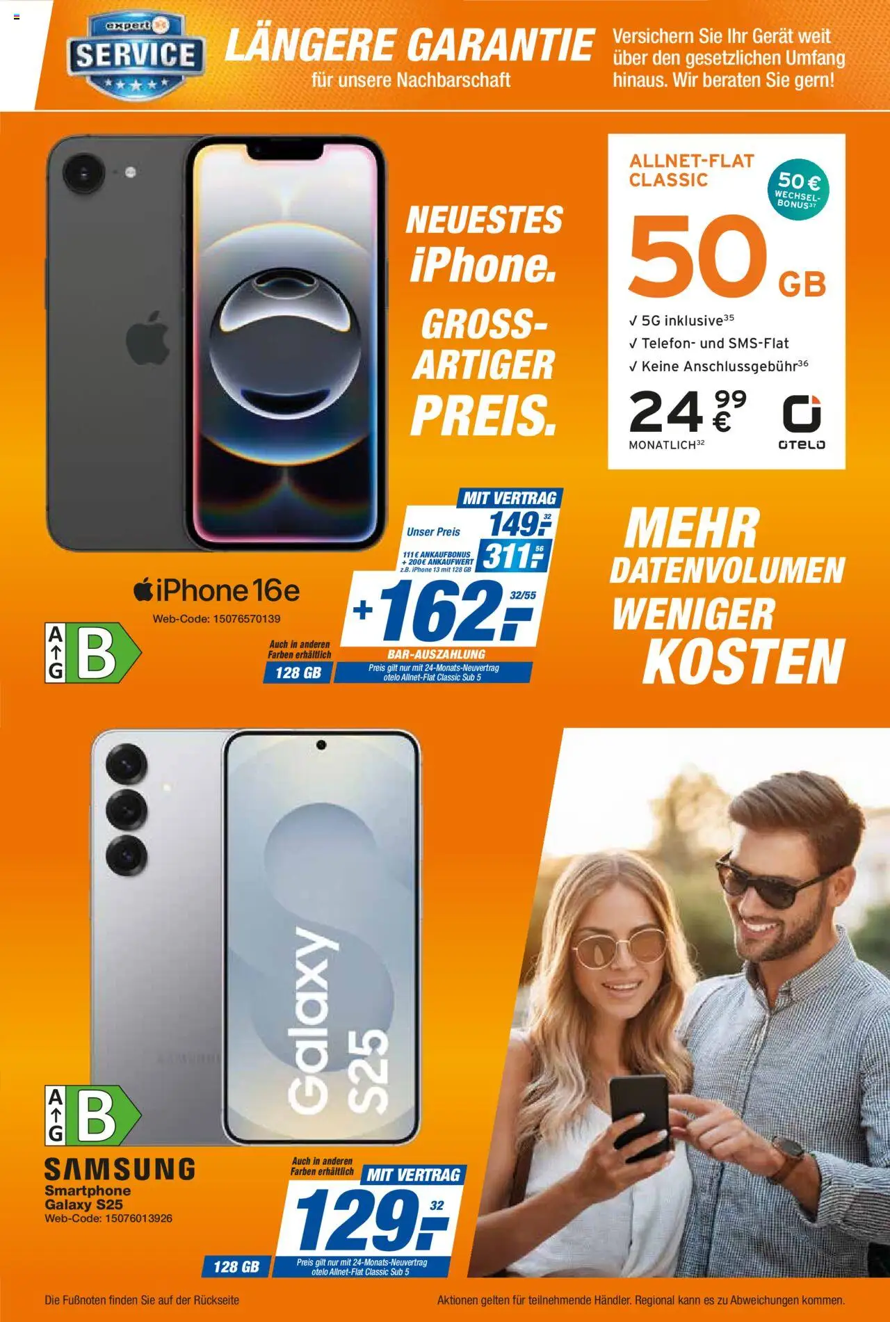 Expert Smarthphone Highlights im August - gültig ab dem 01.08.2025 | Seite: 9 | Produkte: Samsung, Iphone, Telefon, Smartphone