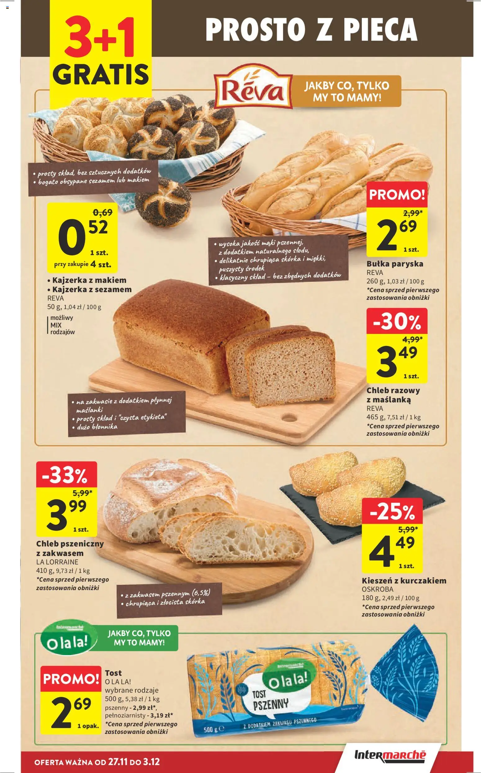 Intermarche Black Friday od 27.11.2025 | Strona: 34 | Produkty: Maślanka, Bułka, Chleb