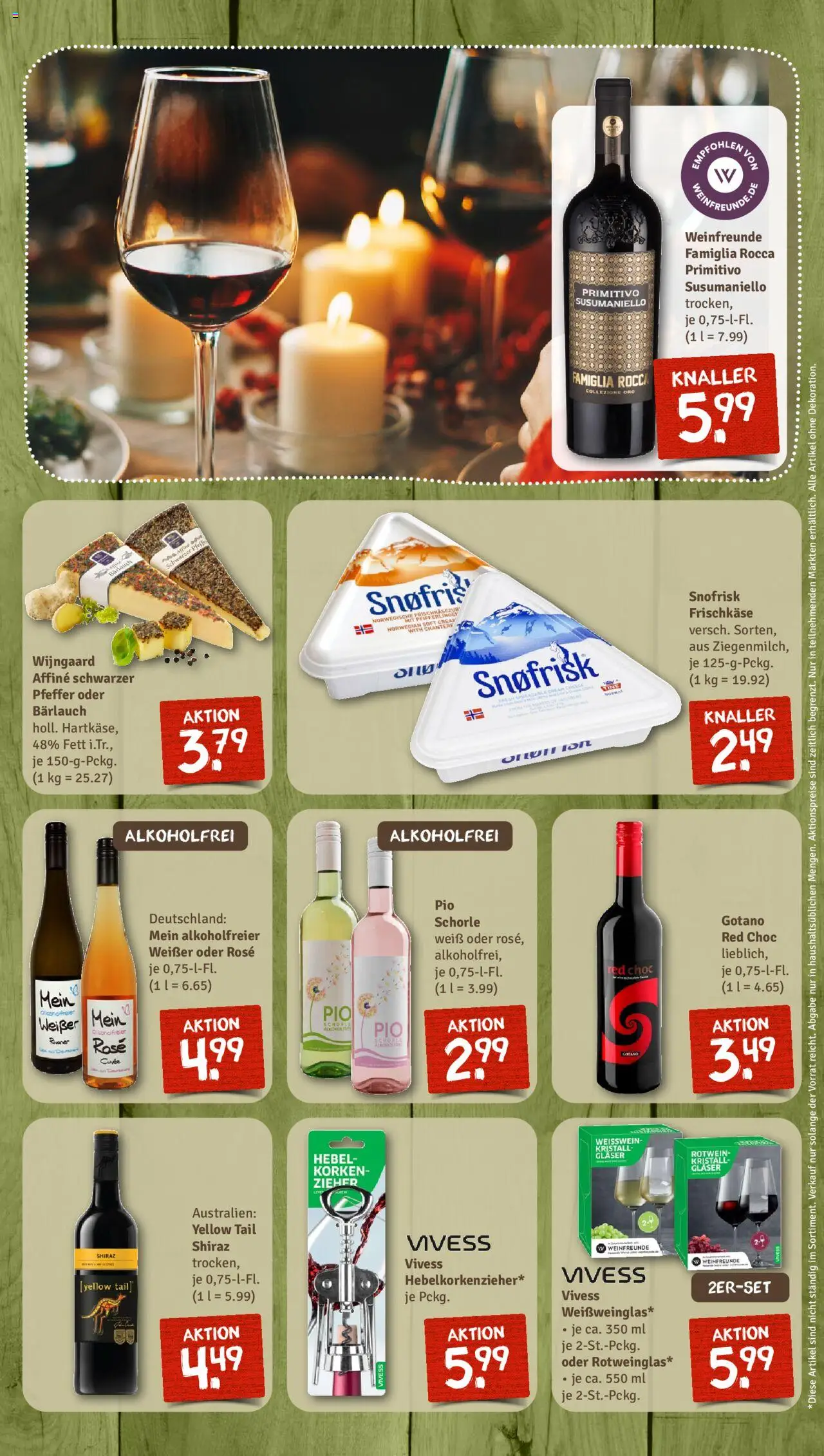 Nahkauf Prospekt – gültig ab 19.10.2025 | Seite: 13 | Produkte: Weißwein, Rotwein, Pfeffer, Frischkase