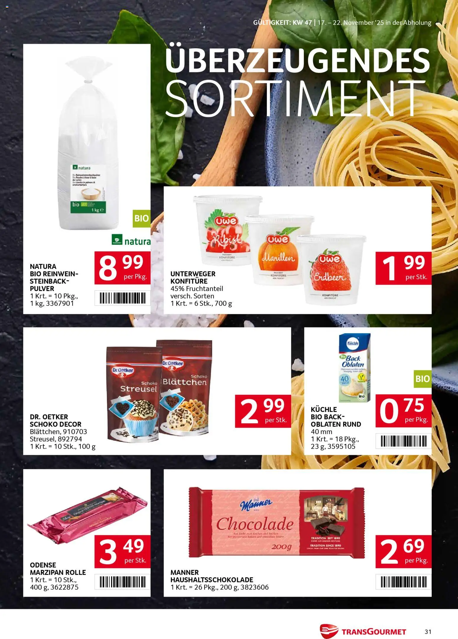 Transgourmet Flugblatt gültig ab 17.11.2025 | Seite: 31
