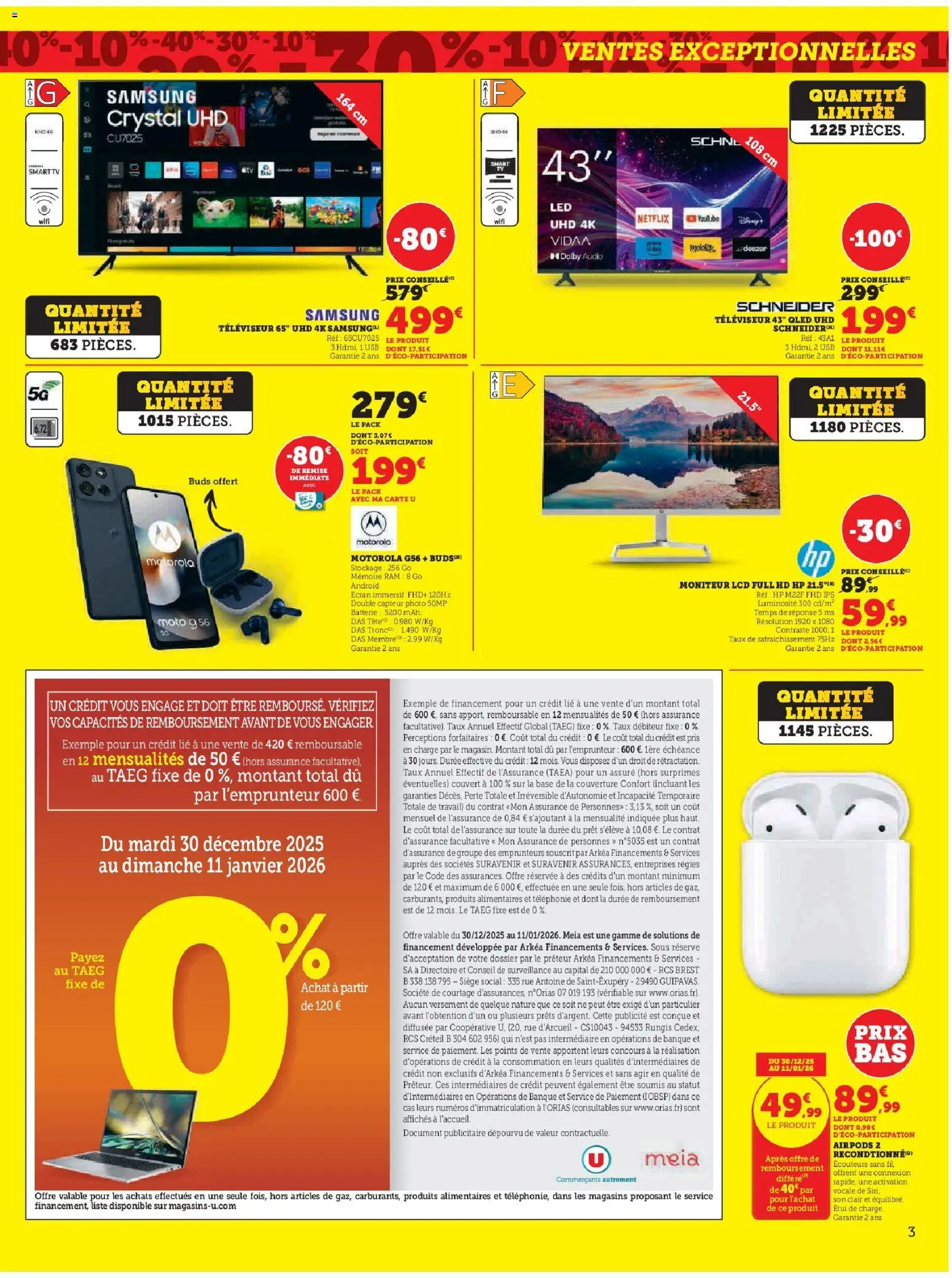 {H1} | Page: 3 | Produits: Moniteur, Écouteurs, Couverture, Mémoire RAM