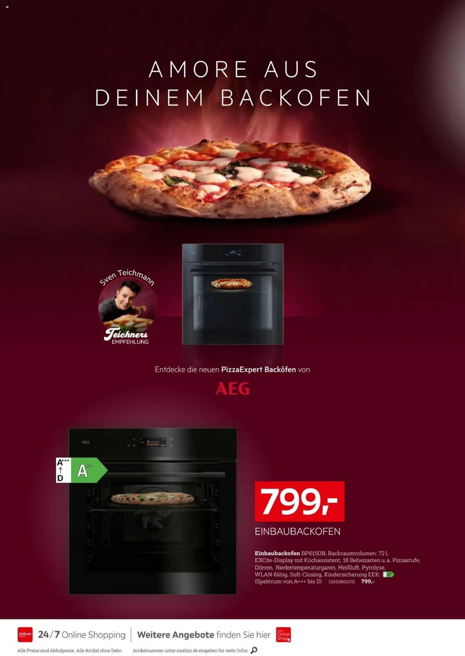XXXLutz AEG zum Bestpreis – gültig ab 18.04.2025 | Seite: 8 | Produkte: Backofen