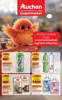 Auchan - Akciós újság Szupermarket - amely érvényes a következő dátumtól: 31.07.2025