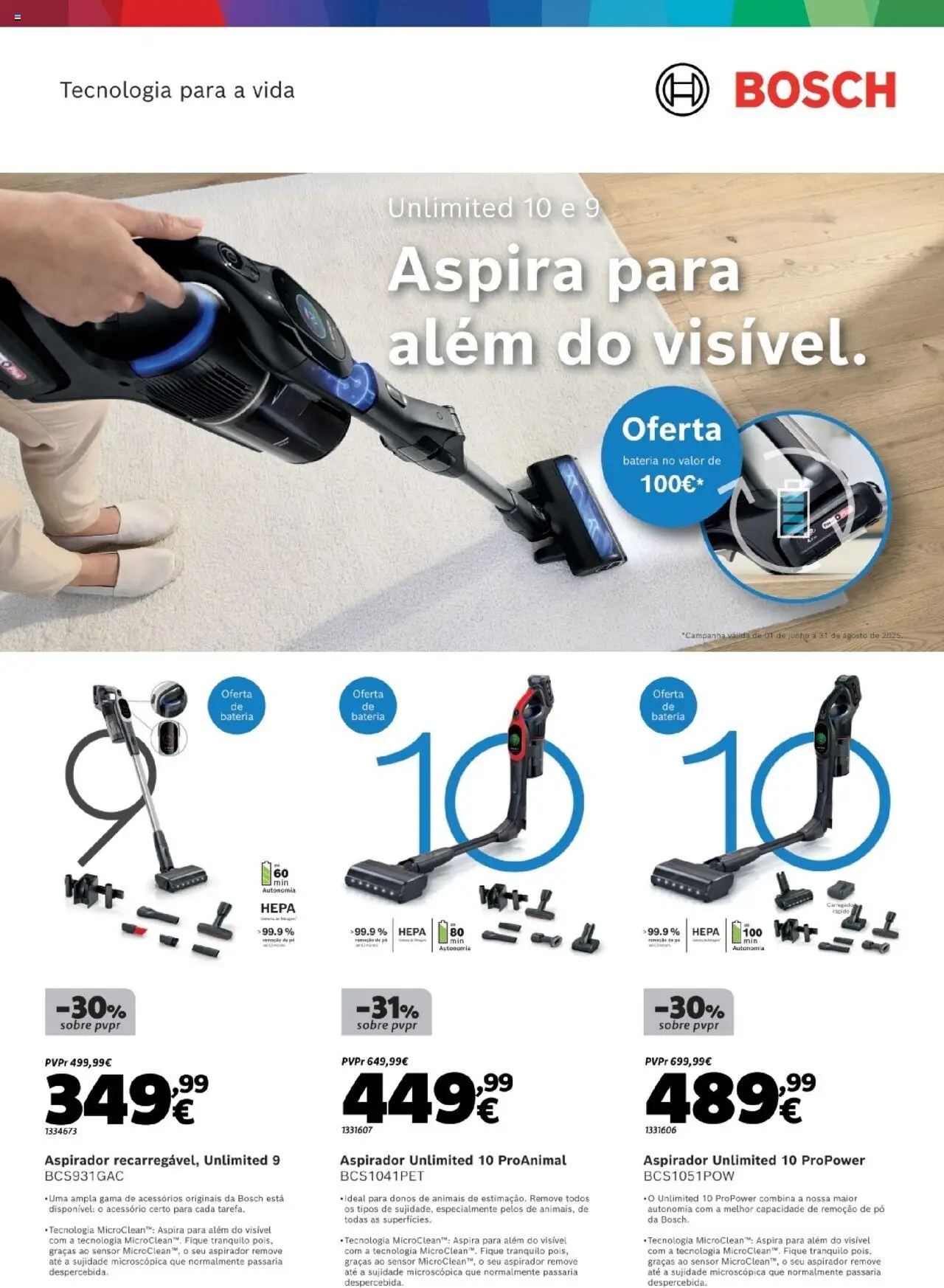 Radio Popular - Especial Aspiração Bosch │ válido de 01.08.2025 | Página: 7 | Produtos: Aspirador, Pó, Bateria, Pá