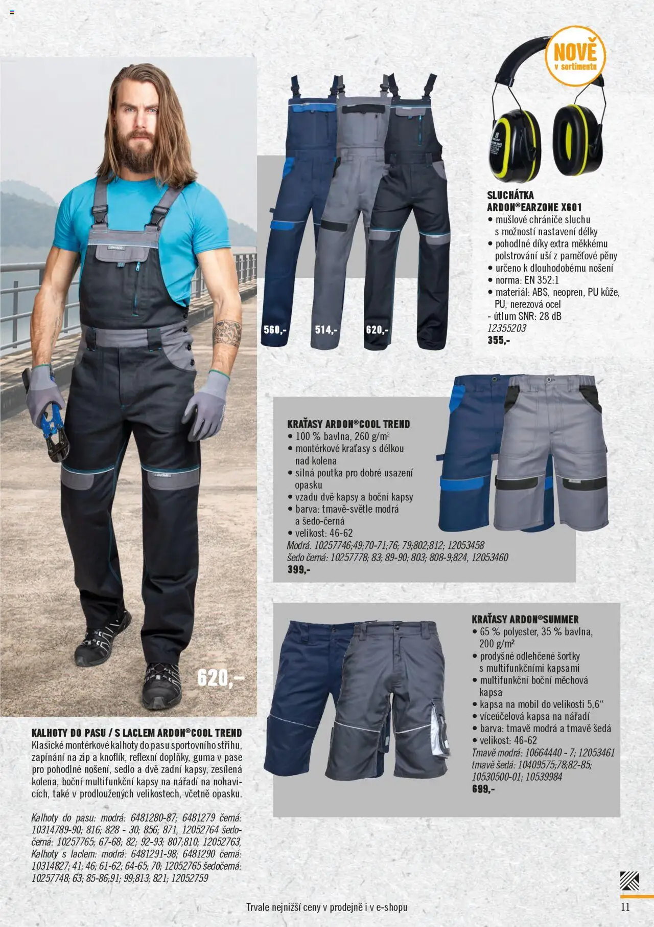 HORNBACH katalog - Pracovní oblečení od 12.04.2025 | Strana: 11 | Produkty: Sluchátka, Nářadí, Chrániče, Guma