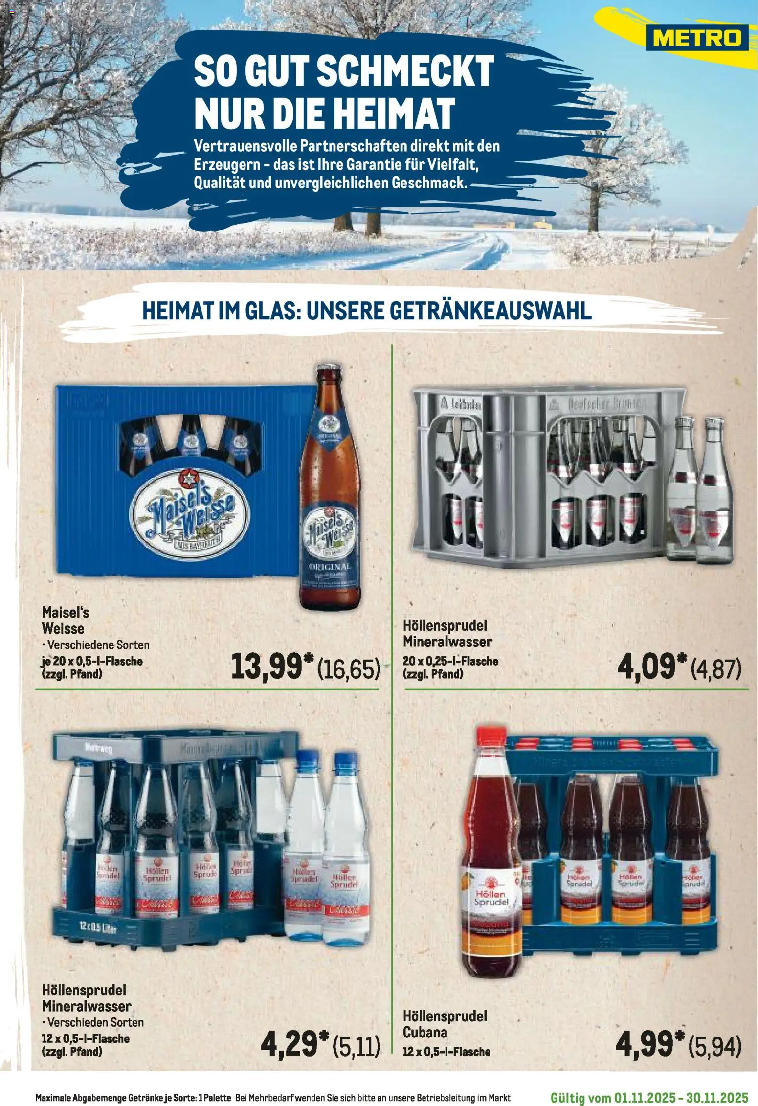 Metro Regionaler Flyer – gültig ab 01.11.2025 | Seite: 67 | Produkte: Mineralwasser