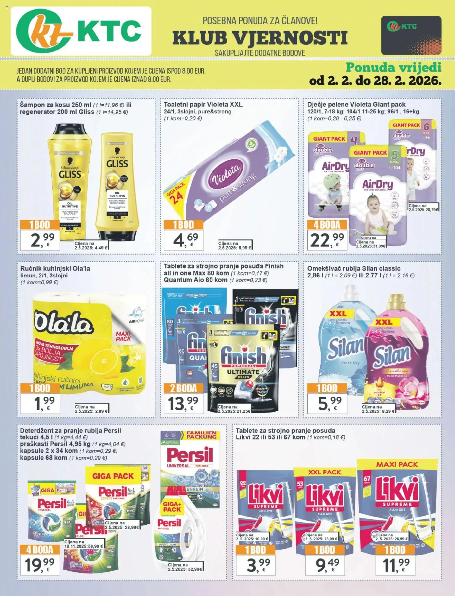 KTC katalog | vrijedi od 18.02.2026 | Stranica: 35 | Proizvodi: Šampon, Deterdžent za pranje rublja, Omekšivač, Deterdžent