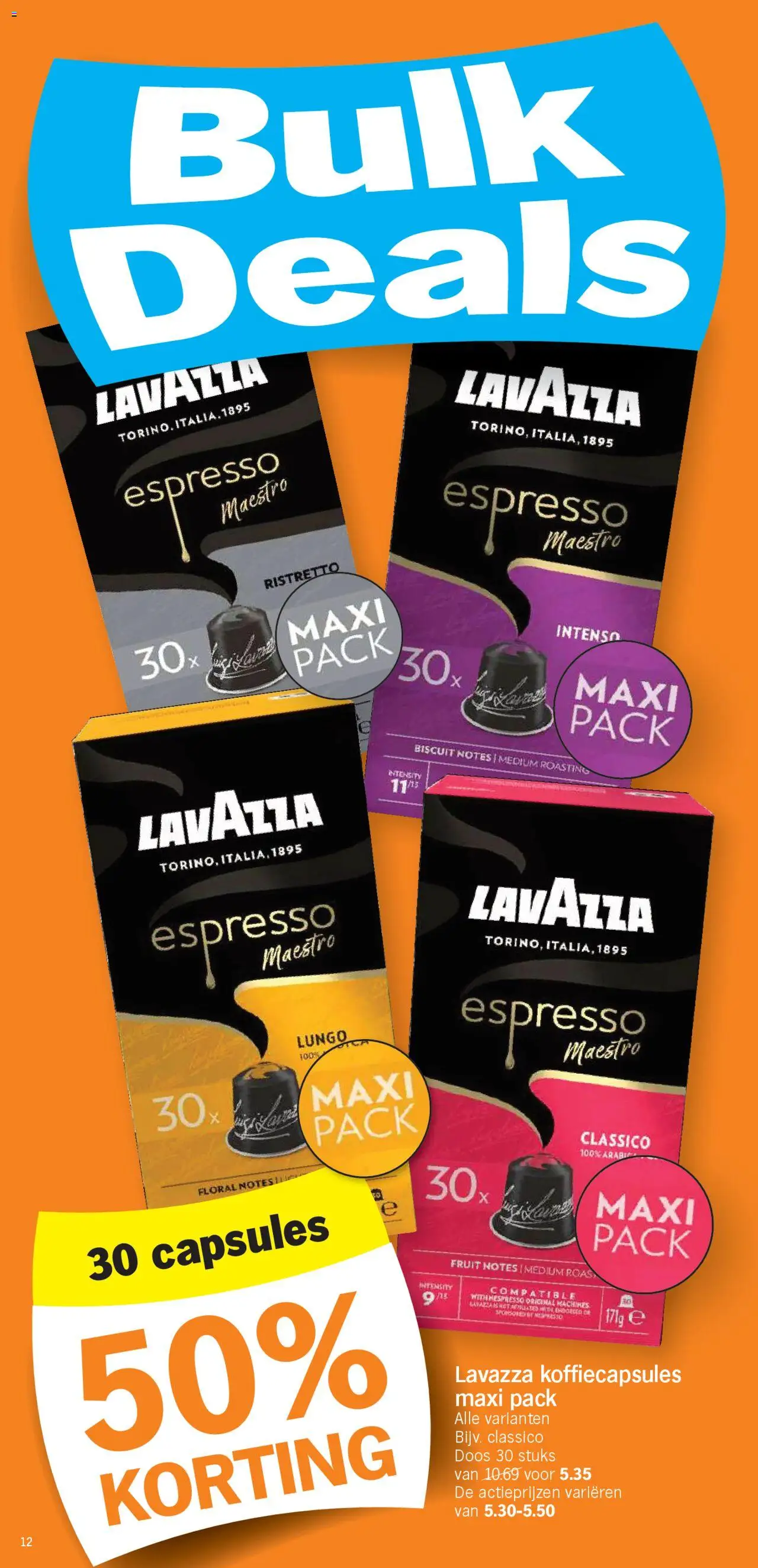  | Pagina: 12 | Producten: Lavazza, Fruit, Koffiecapsules