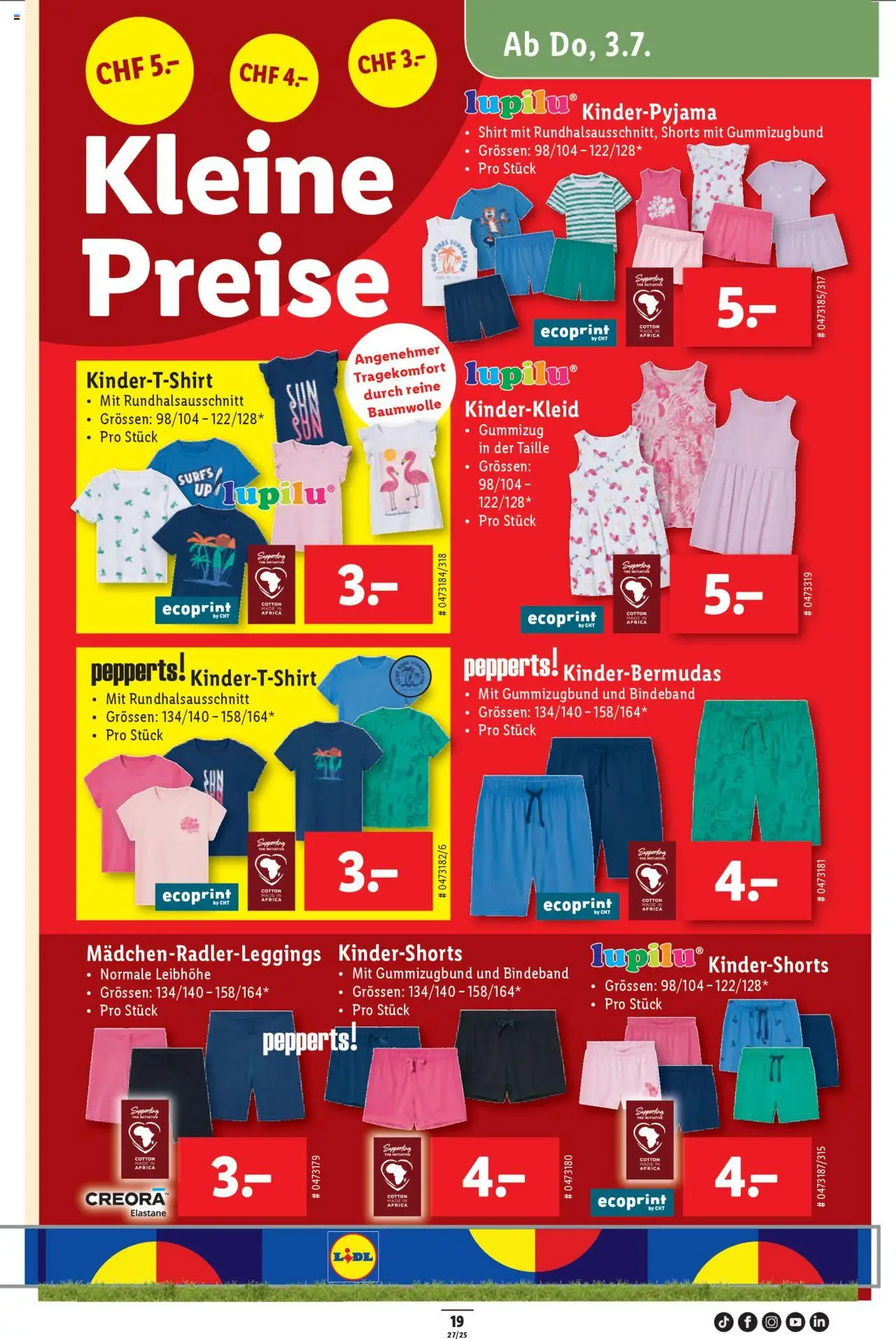 Lidl Aktionen ab 03.07.2025 | Seite: 19 | Produkte: Shirt