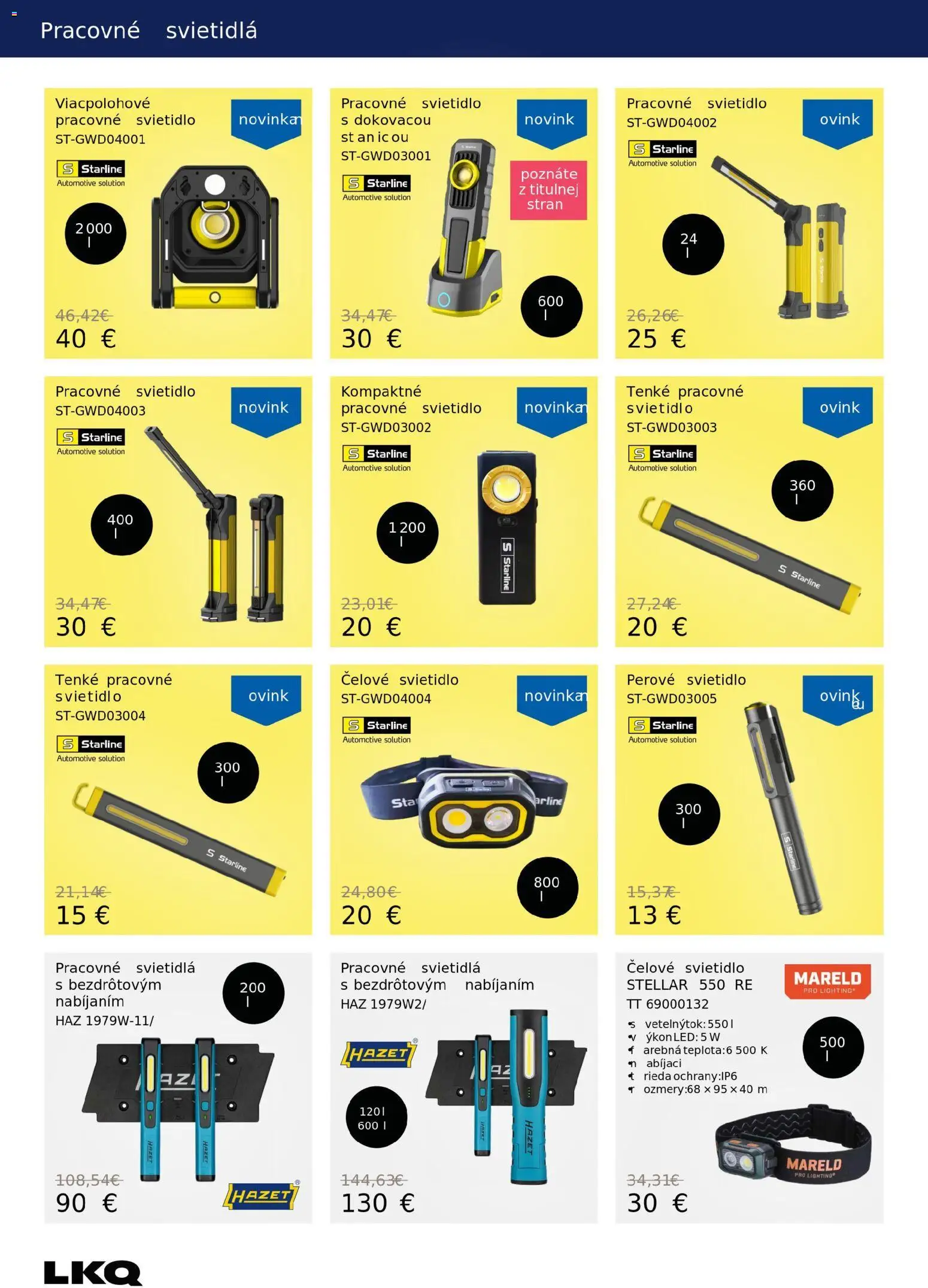 Nové Auto Kelly akcie – leták je platný od 03.11.2025 | Strana: 46 | Produkty: Svietidlá, Svietidlo, Led