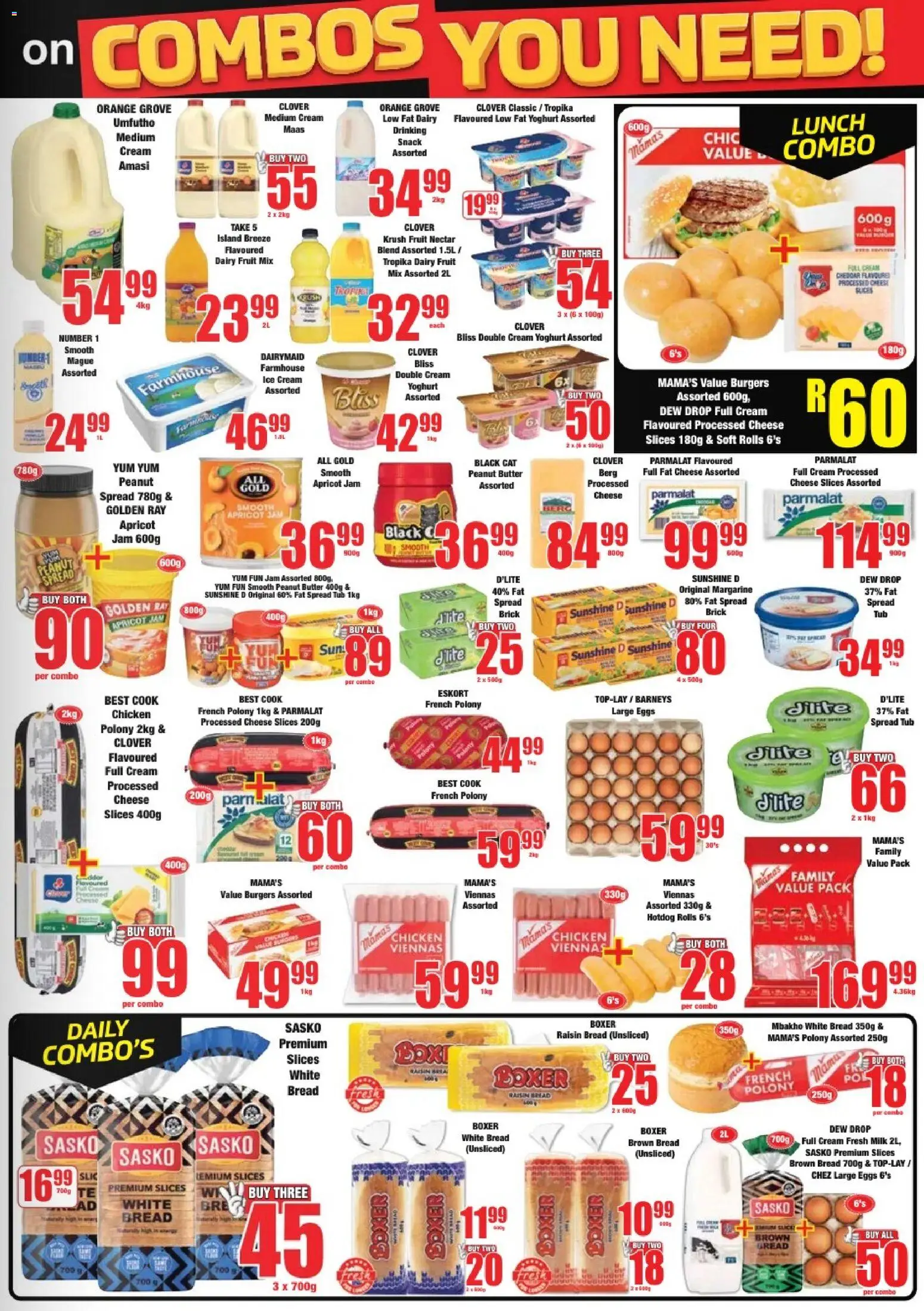New Boxer catalogue – valid from 09.04.2026 | Page: 3 | Products: Milk, Eggs, Margarine, Peanut butter