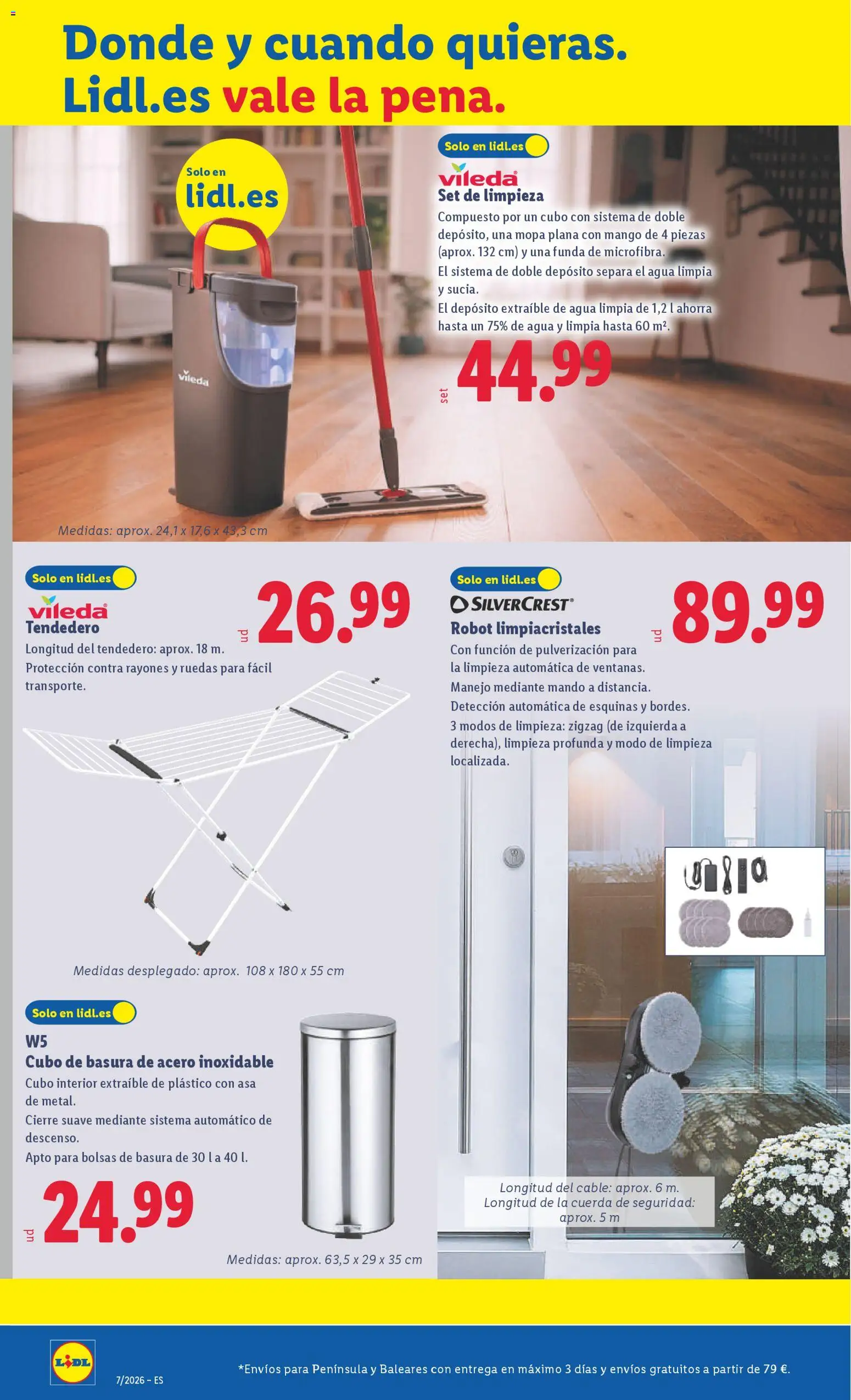 Lidl - Canarias │ válido desde el 09.02.2026 | Página: 4 | Productos: Limpiacristales, Tendedero, Ρούτερ, Διακόπτης κυκλώματος