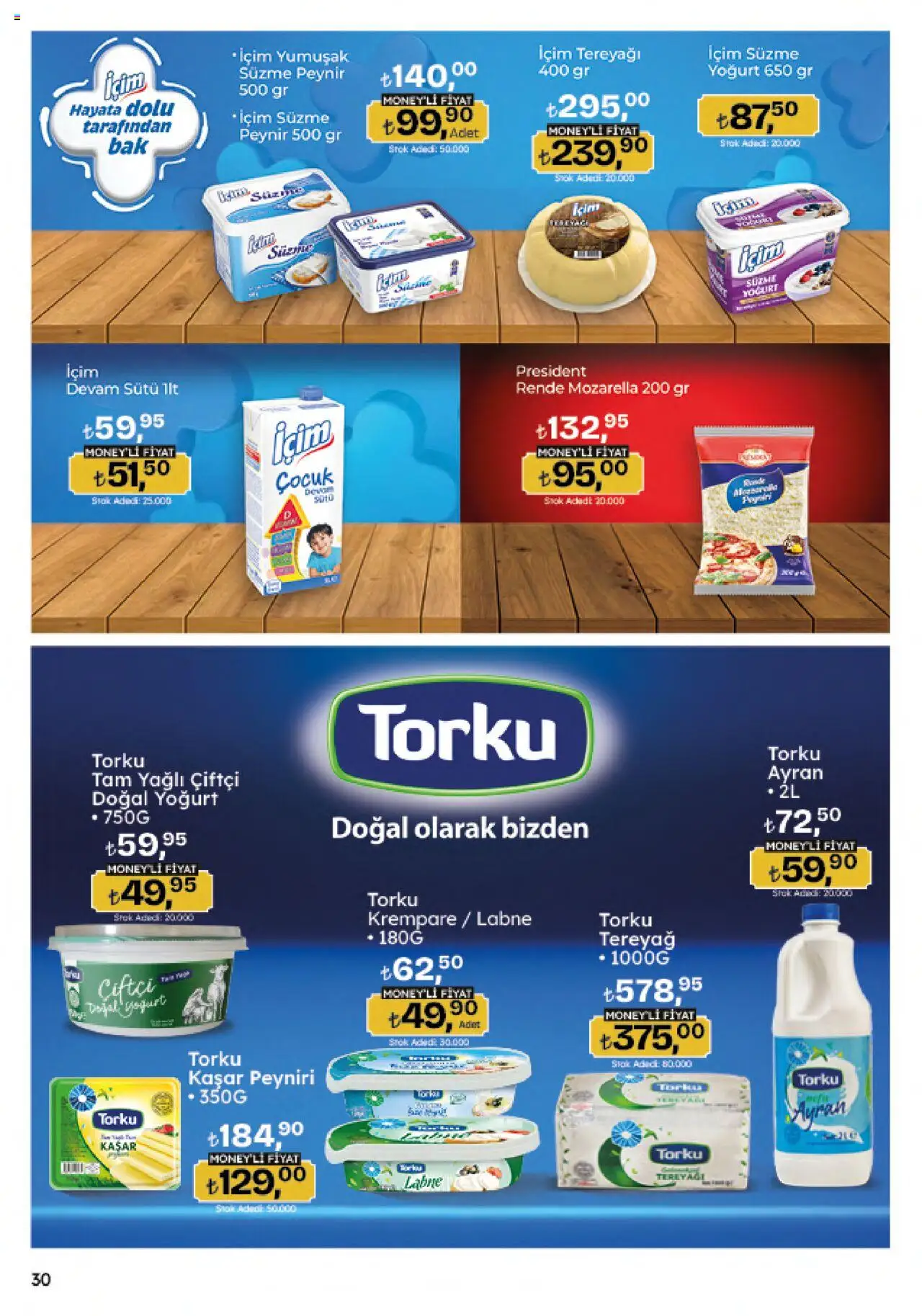 Migros Katalog - 5M Migroskop Dijital - 07.08.2025 tarihinden itibaren geçerlidir | Sayfa: 30 | Ürünler: Tereyağı, Peynir, Yoğurt, Rende