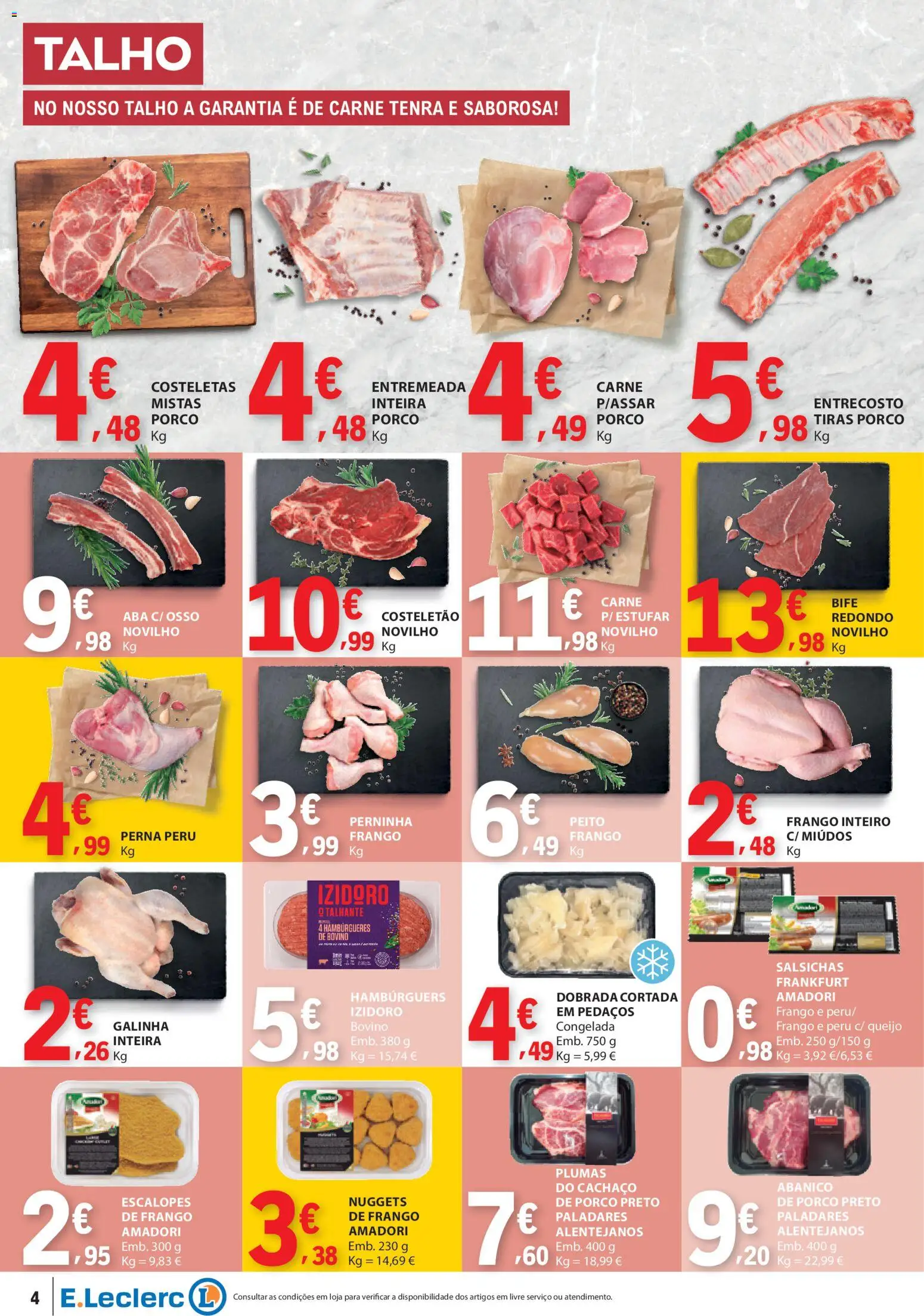 E.Leclerc folheto │ válido de 15.01.2026 | Página: 2 | Produtos: Frango, Peru, Carne, Nuggets