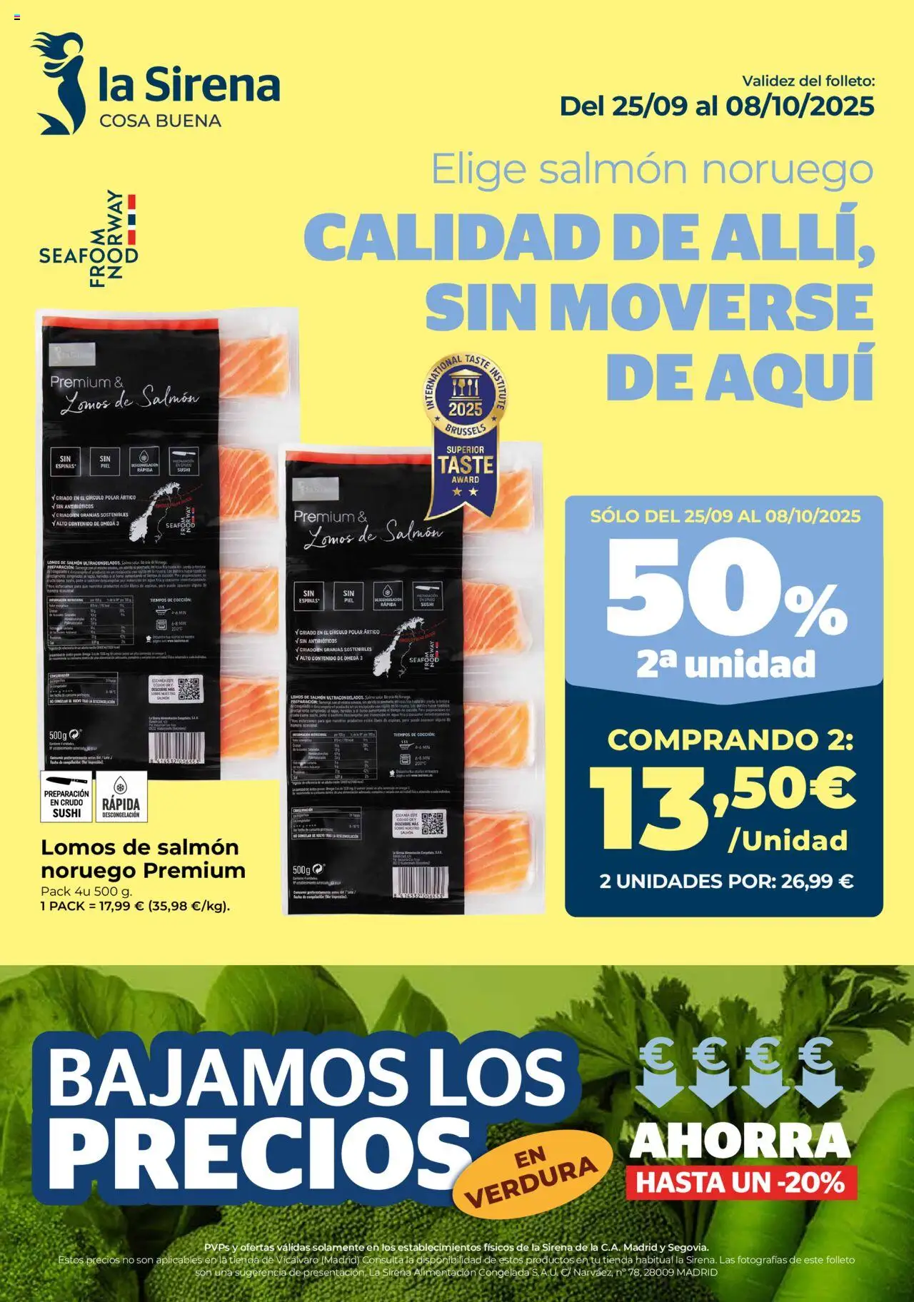 La Sirena folleto │ válido desde el 25.09.2025 | Página: 1 | Productos: Δοχείο φοντί, Té, Σιδερώστρα