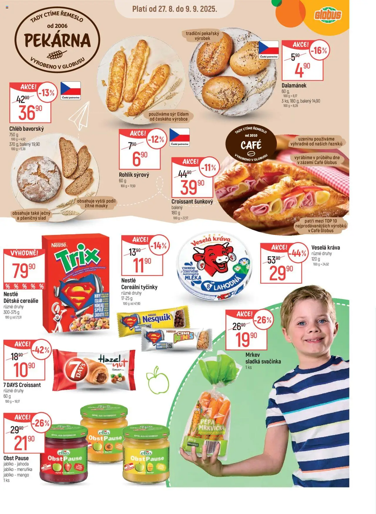 Globus leták - Olomouc od 27.08.2025 | Strana: 13 | Produkty: Mango, Eidam, Pekárna, Dalamánek