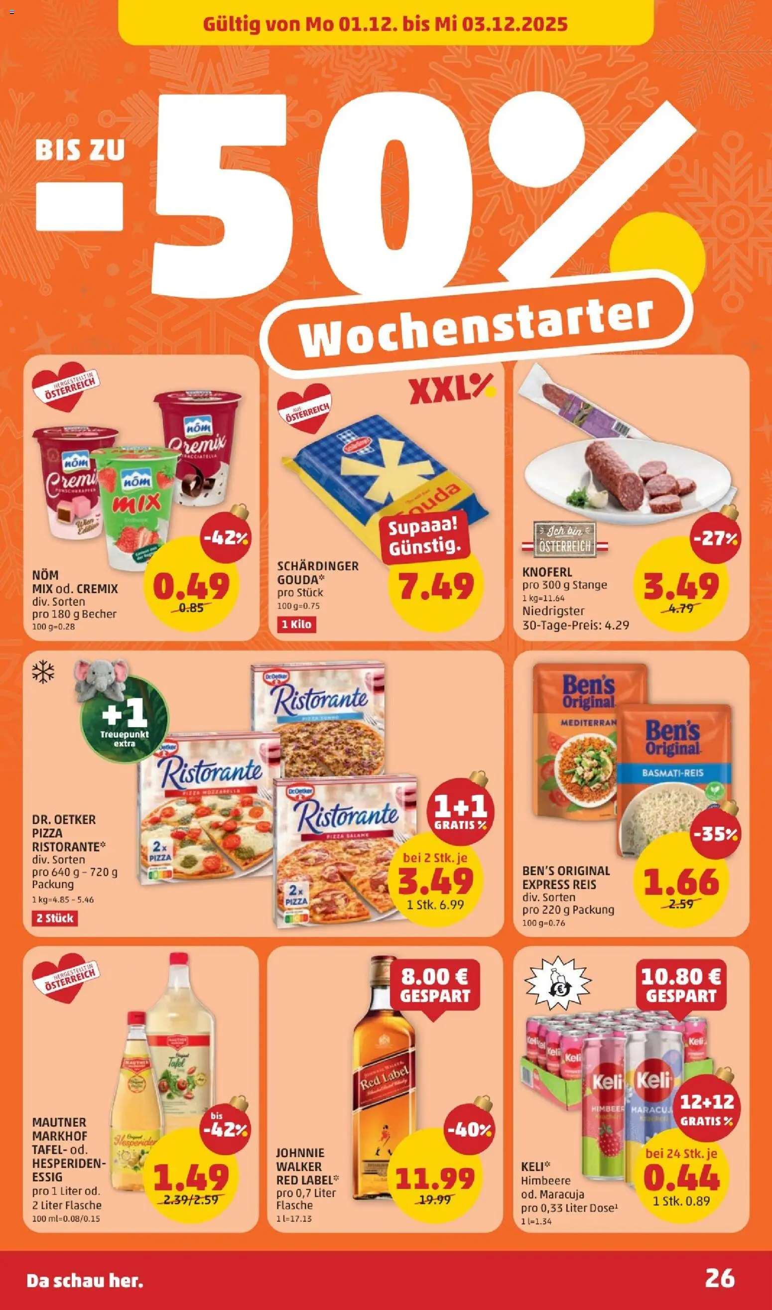 Penny Markt - Black Friday gültig ab 27.11.2025 | Seite: 26 | Produkte: Himbeere, Pizza, Reis